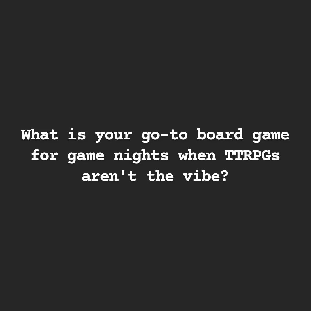 Tell us below!

#RoleplayRejects #ActualPlayPodcast #TTRPG #RPGPodcast #TableTopGames #TabletopRPG #RPG #tabletoproleplaying #roleplayinggames #roleplayinggame #notdnd #trynewgames #DMTips #GMTips #gamingtips #ttrpgttips #gamereview #ttrpgreview #gam