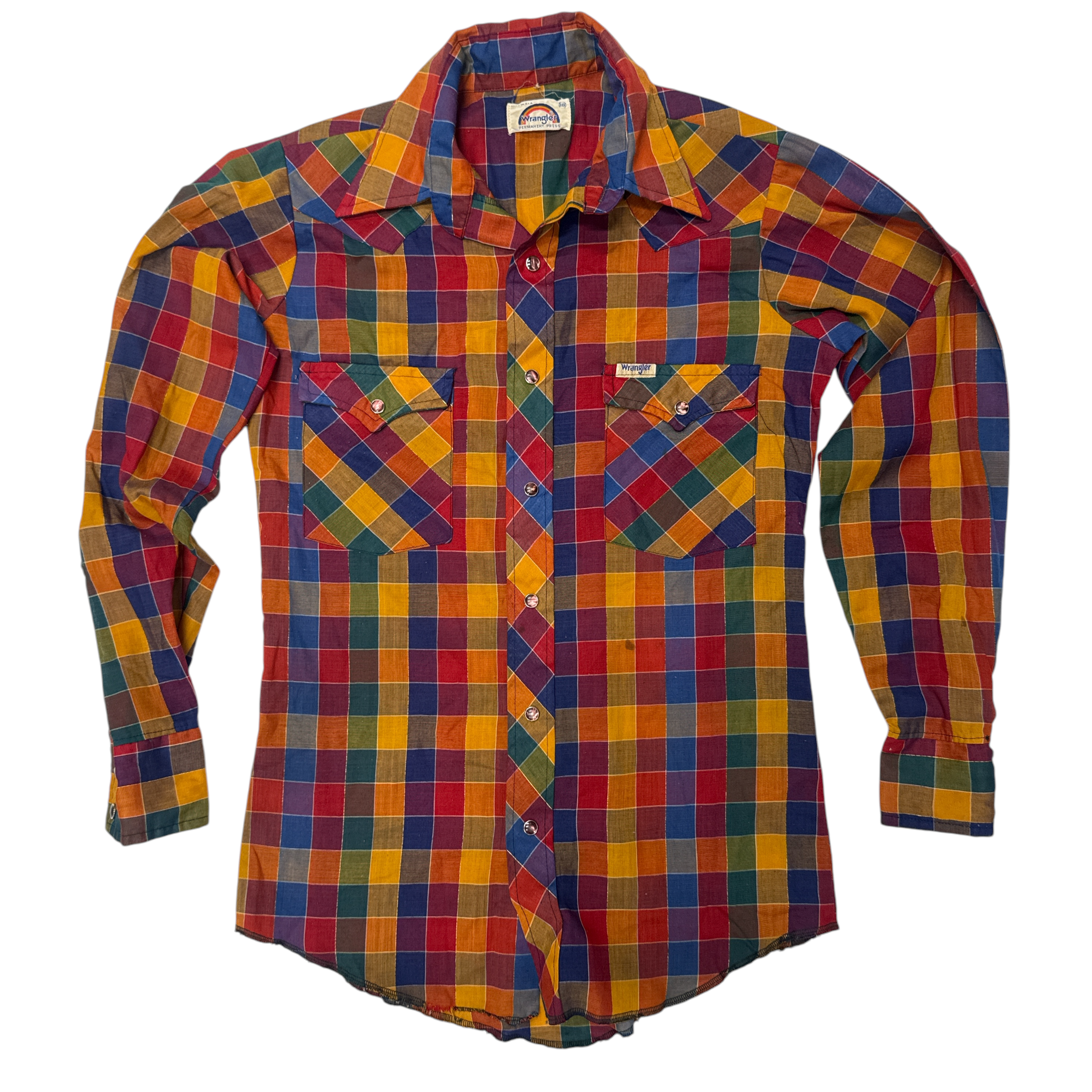 Vintage Femme Wrangler Pearl Snap Western Shirt