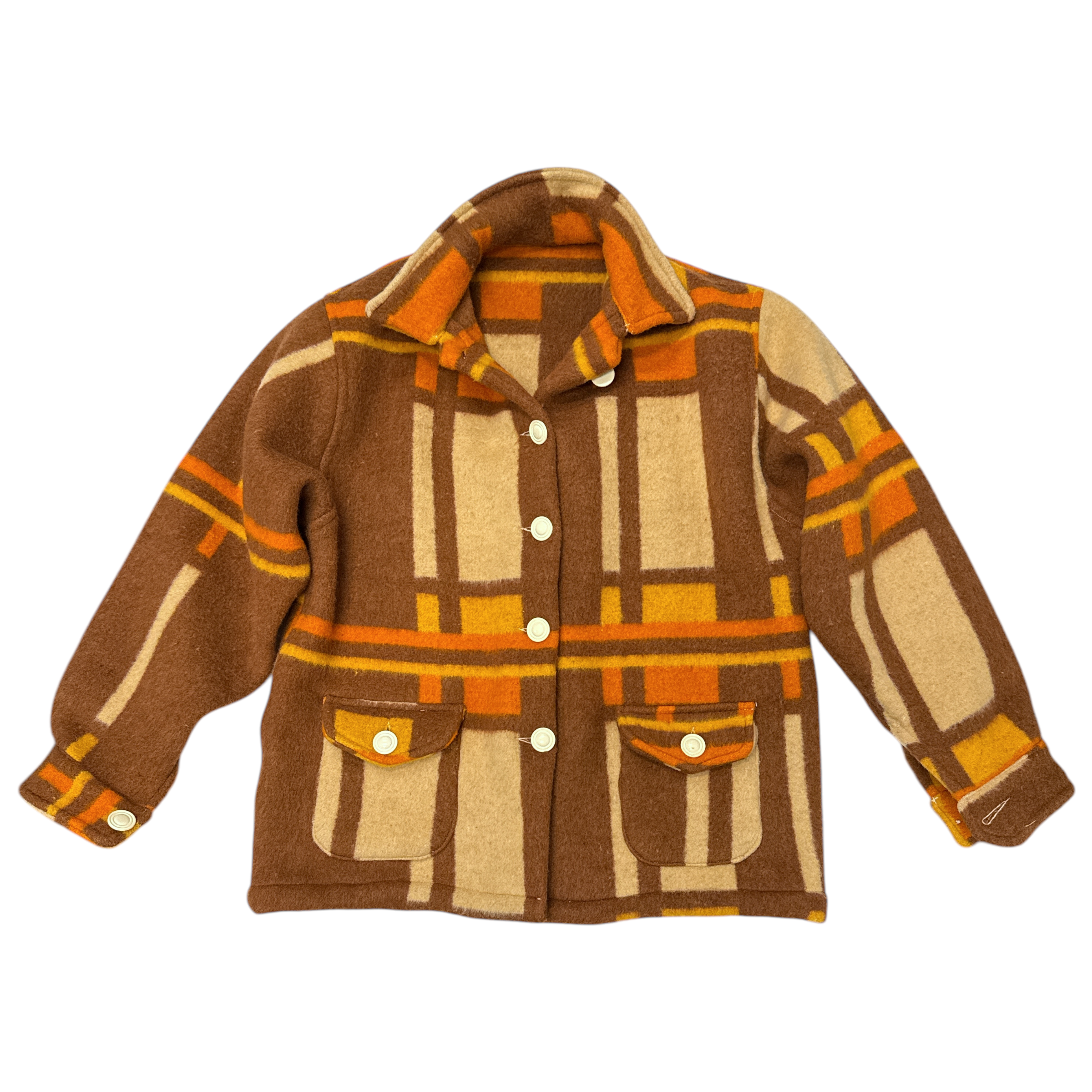 RECYCLED POLISH WOOL BLANKET COAT
