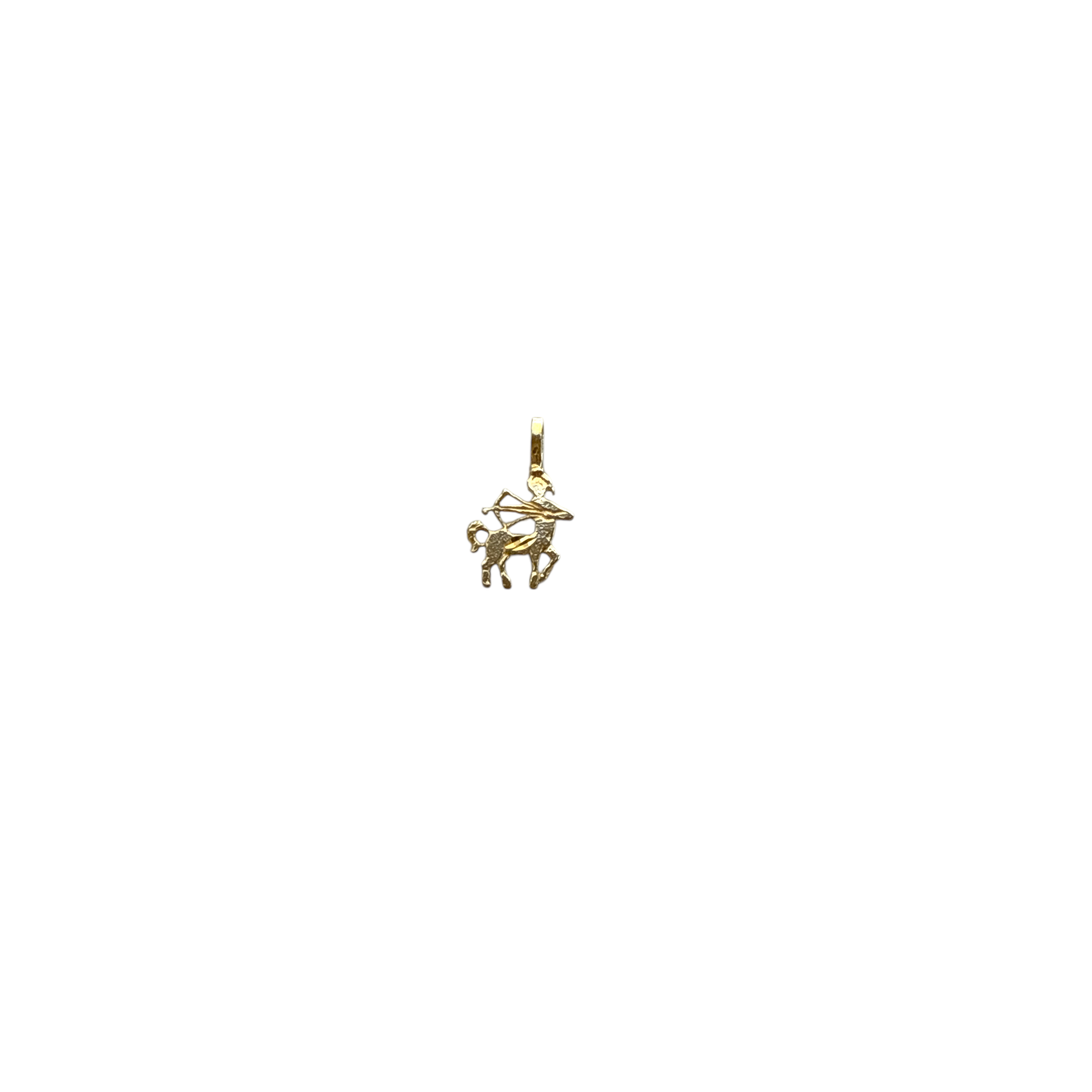 Recycled 14k Gold Zodiac Saggitarius Pendant