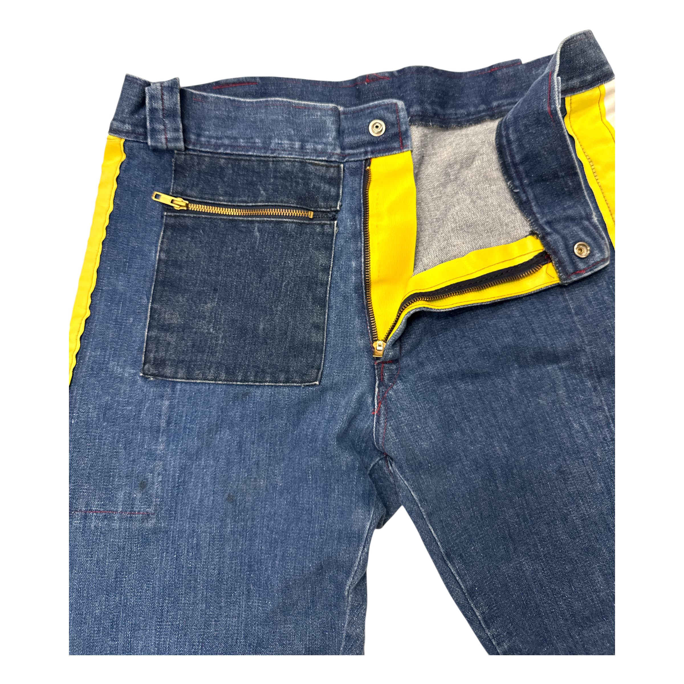 Vintage Denim Yamaha Moto Pants
