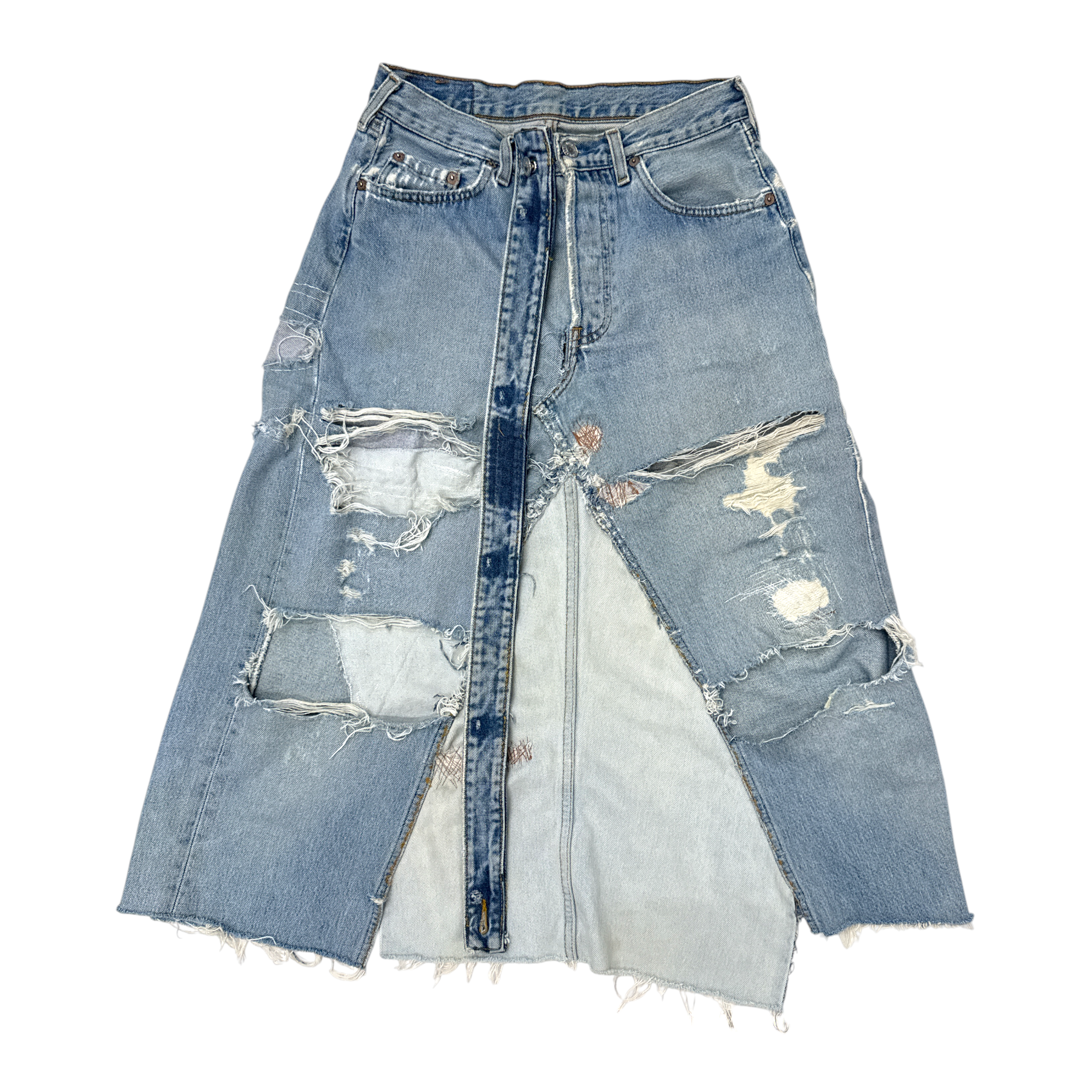 Vintage Reworked Levi's Denim Maxi Skirt
