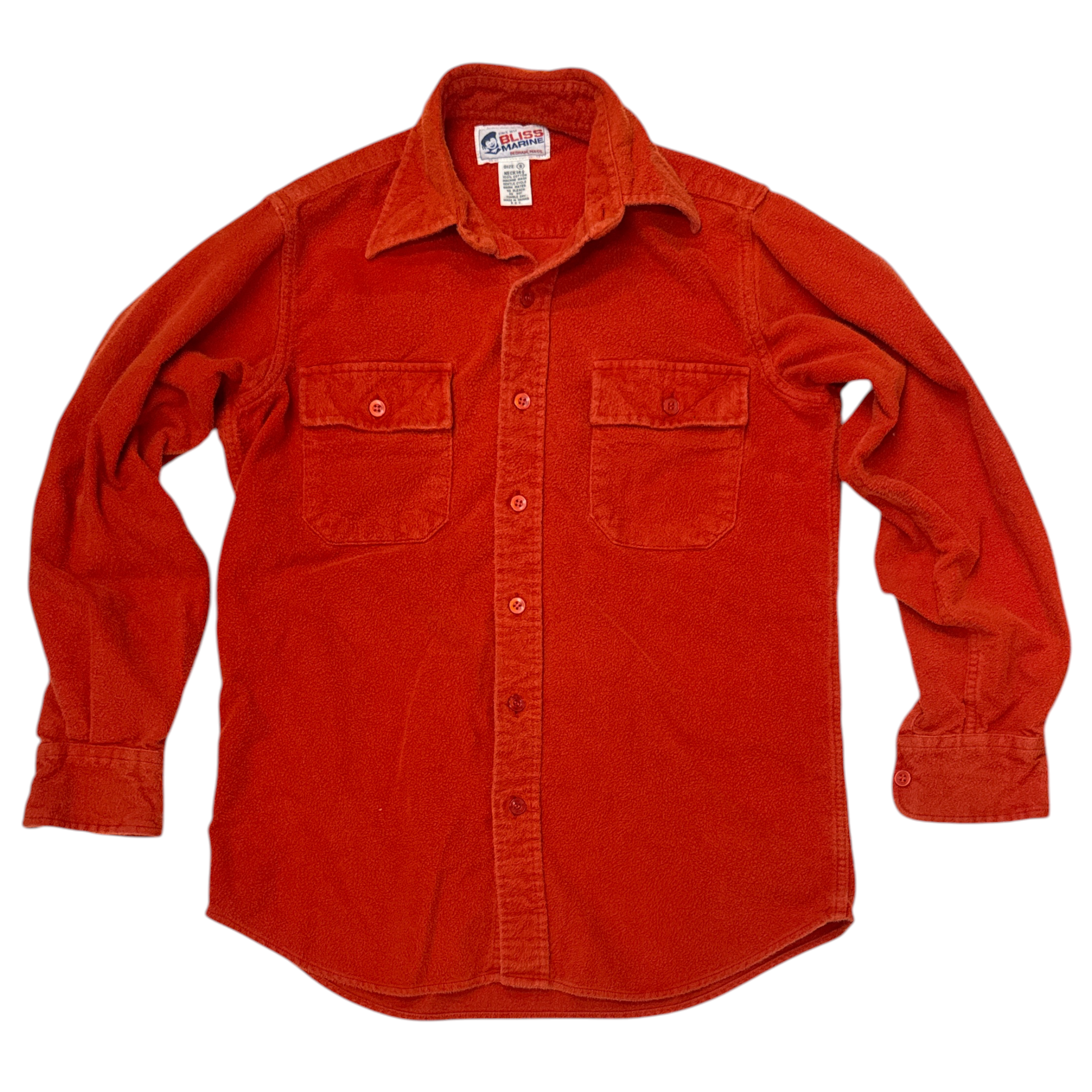 VINTAGE ORANGE CHAMOIS SHIRT