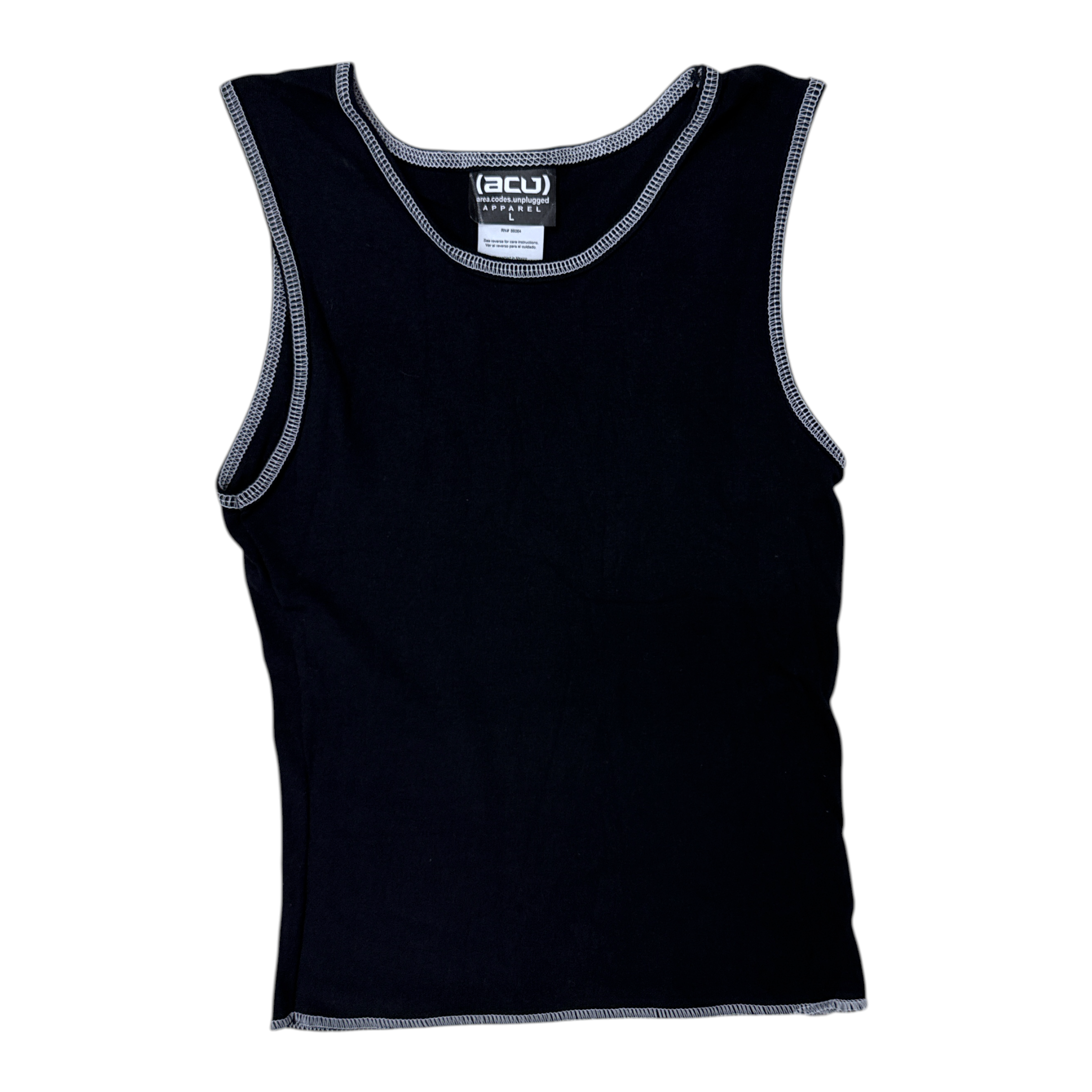 DEADSTOCK Y2K CONTRAST STITCH TANK TOP
