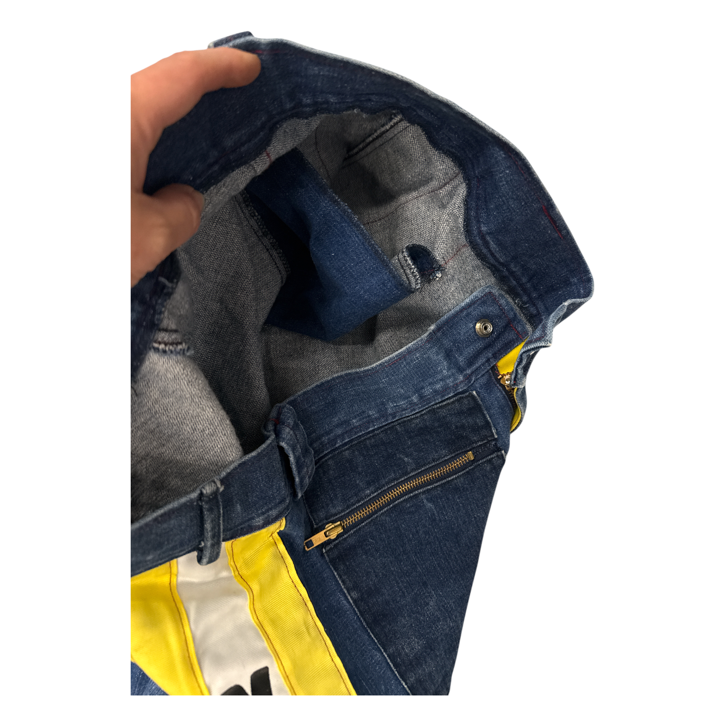 Vintage Denim Yamaha Moto Pants