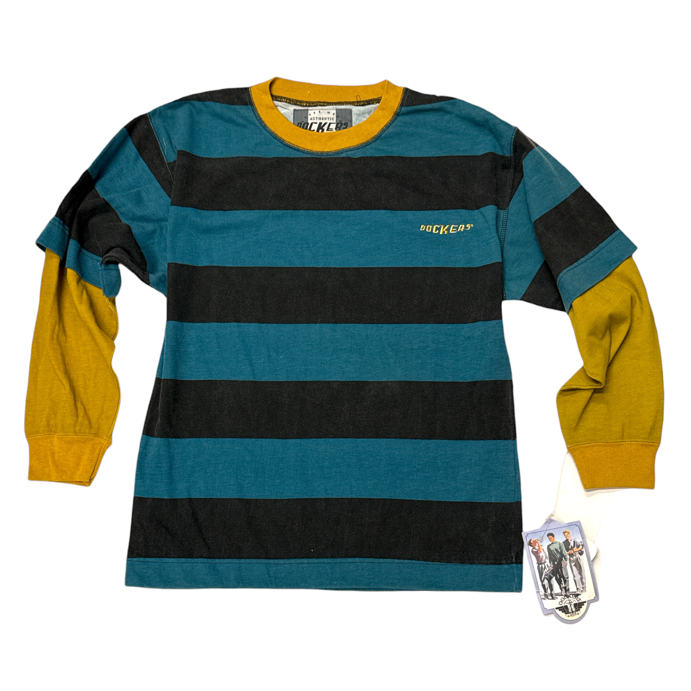 Deadstock Docker's Layered Stripe Top (42" chest)
