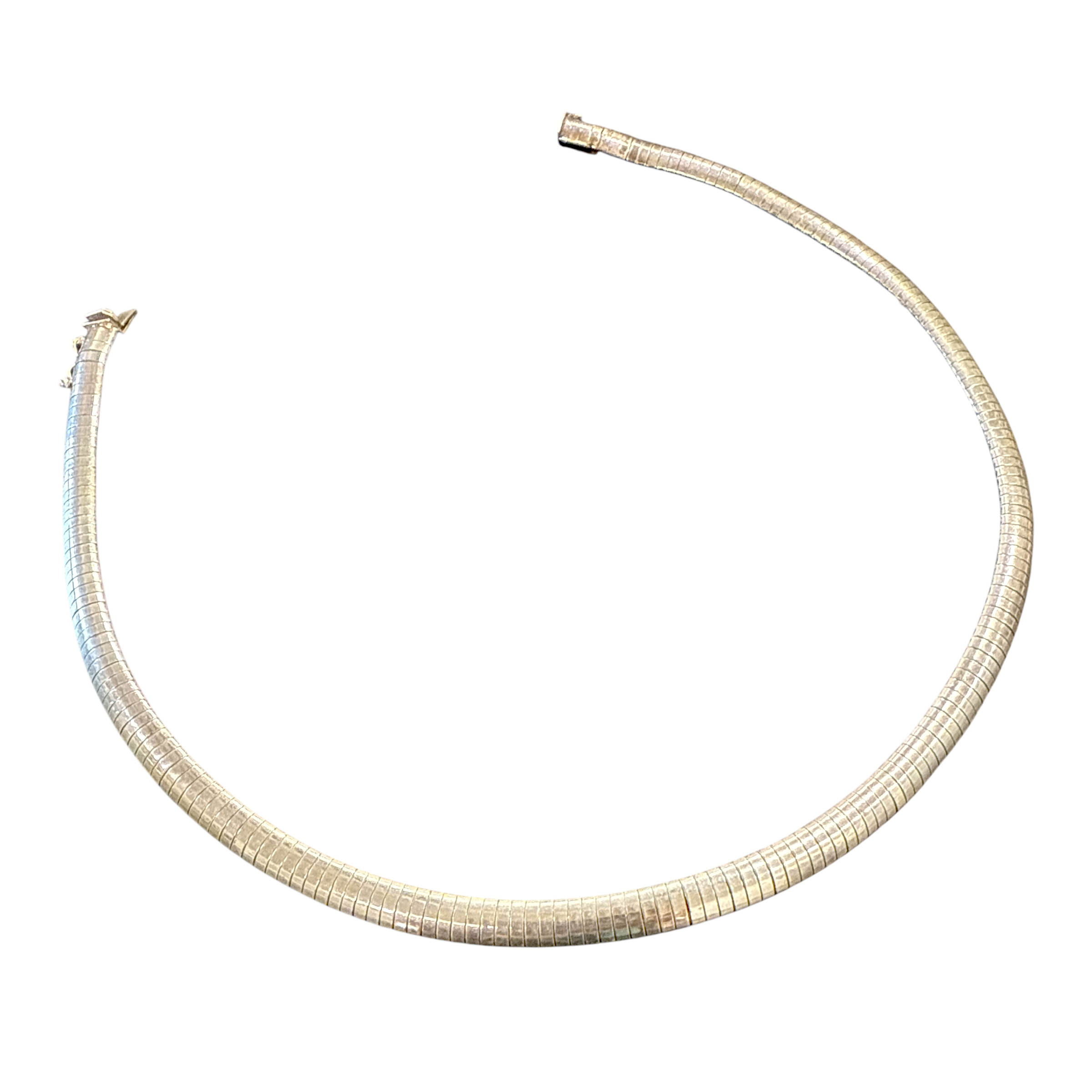 Vintage Sterling Silver Omega Chain - 16"