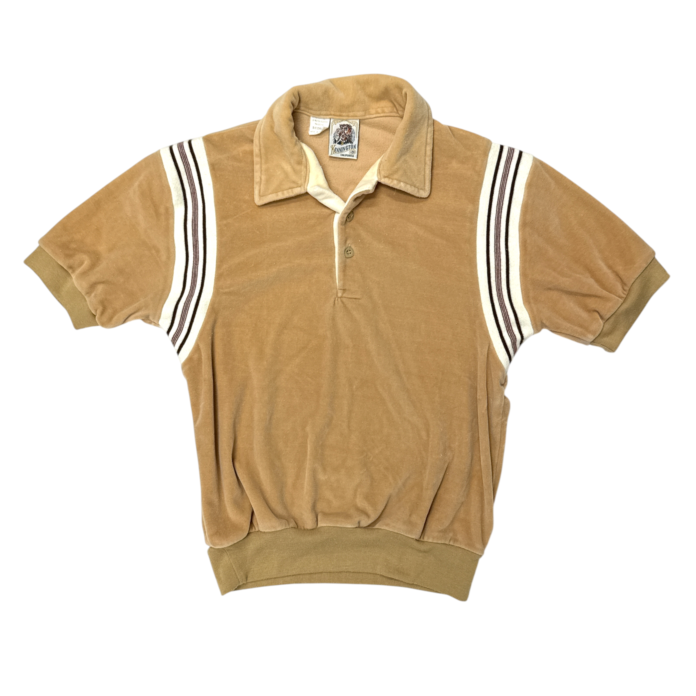 VINTAGE KENNINGTON OF CALIFORNIA VELOUR POLO SHIRT