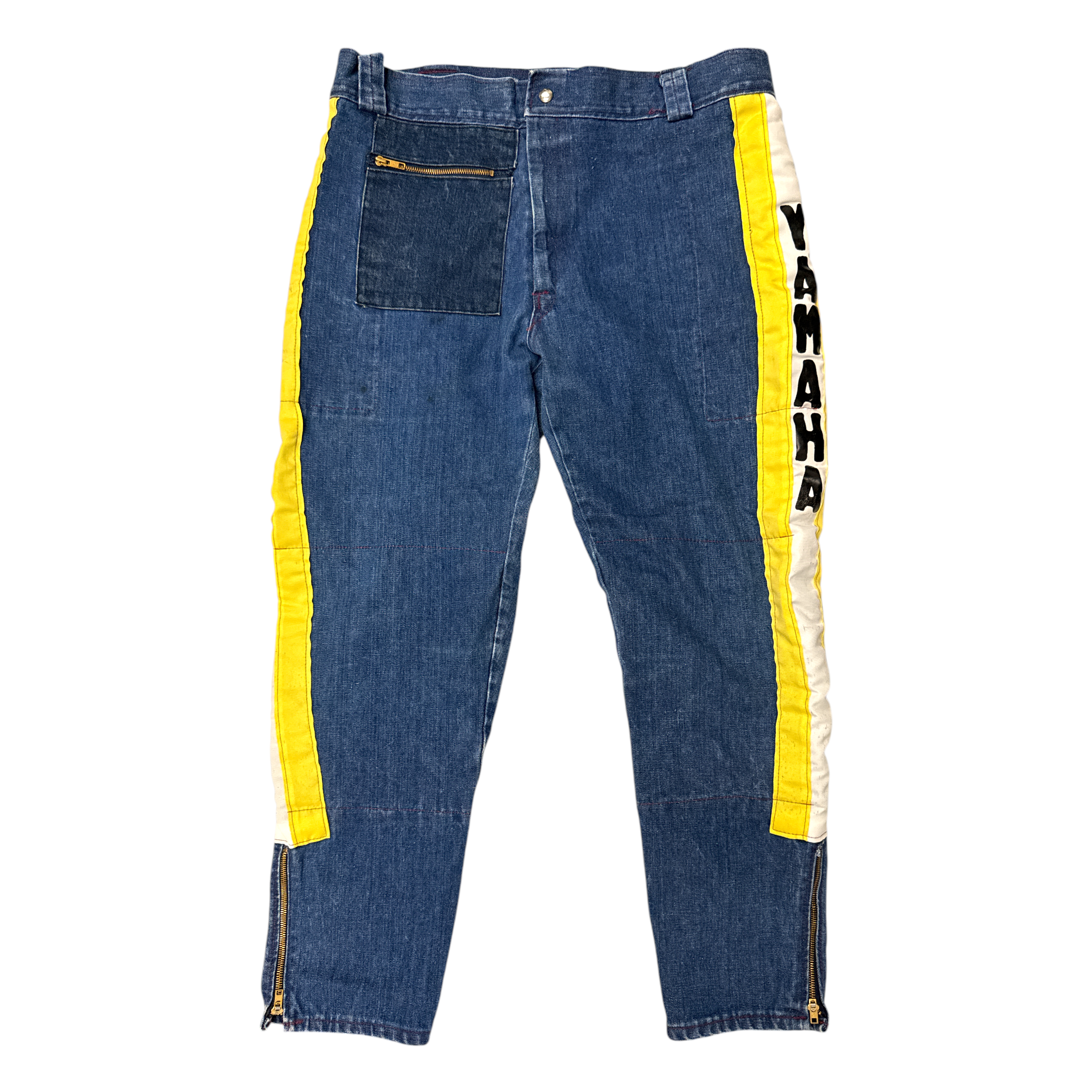 Vintage Denim Yamaha Moto Pants