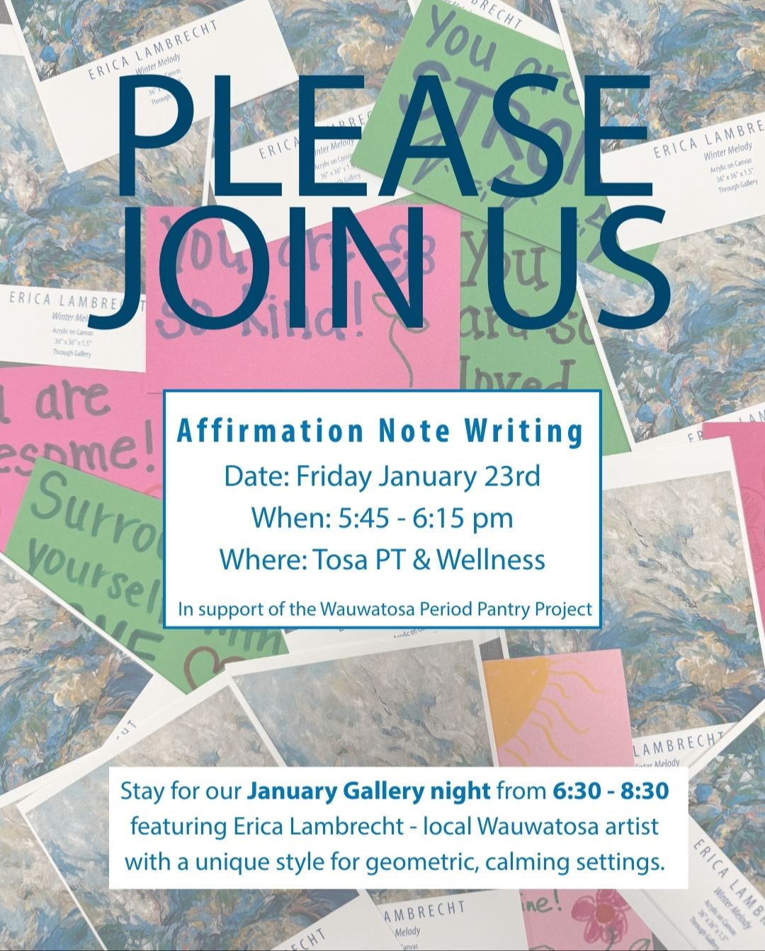 Period Product Drive &amp; Note Writing Event