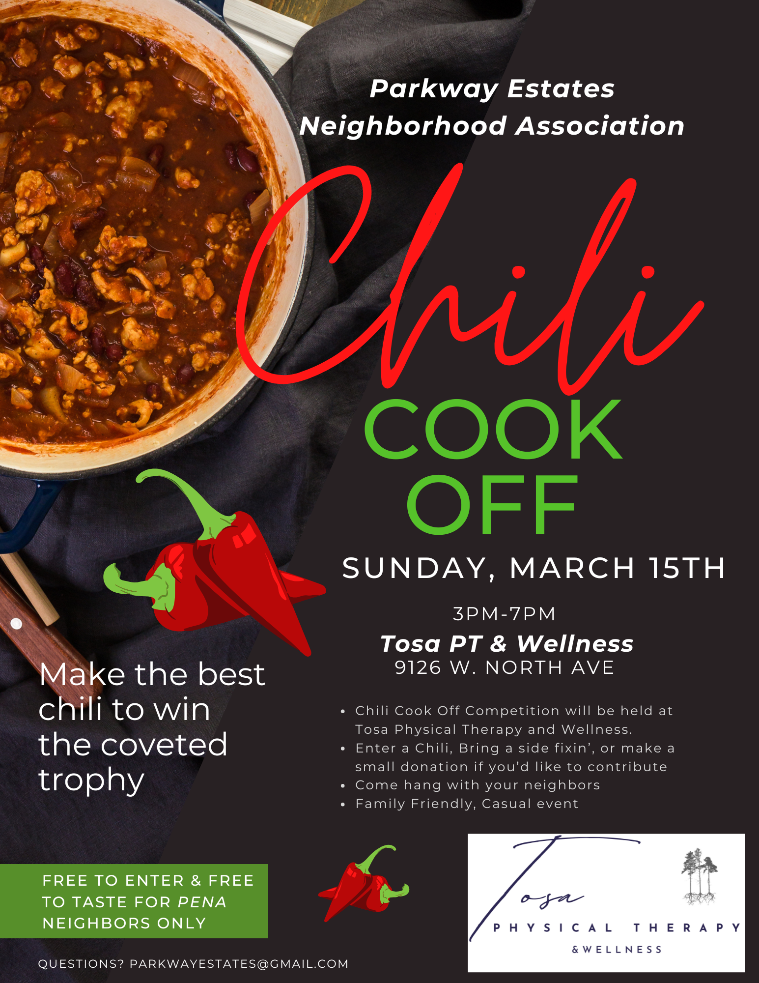 Parkway Estates Neighborhood Association Chili Cookoff