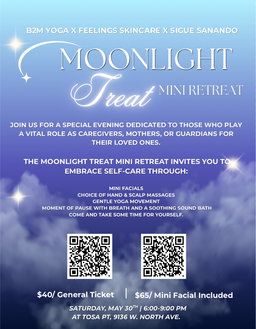 Moonlight Treat, a Mini Retreat