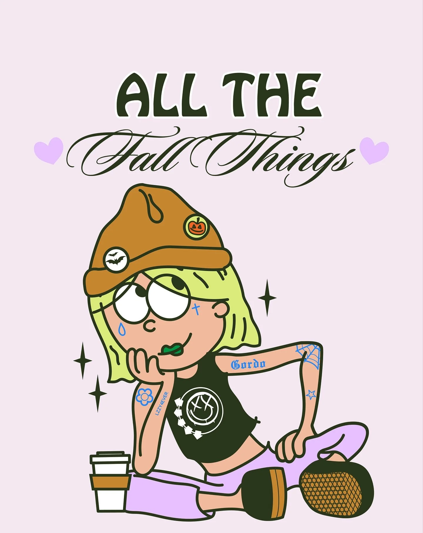 Lizzie 🤝 Fall 🤝 Blink 

🧸🤍💘🐸🍁

Working on a cute set today! If you&rsquo;re wanting to book branding for the New Year send me a message books are filling up and I wanna work with you! 

#branding #illustration #ashulmerdesign #branddesignerscl