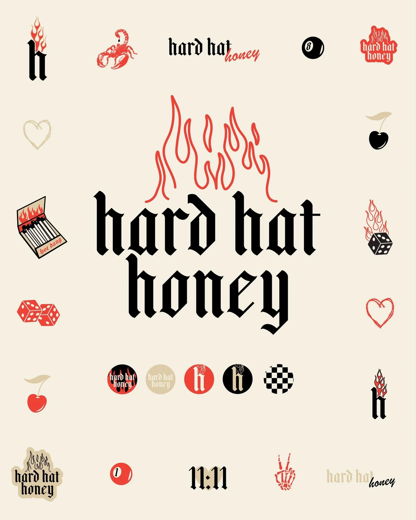 Hot dang 🔥 

a moment for @hardhathoney_ &lsquo;s new brand 🖤

when I say that I&rsquo;m obsessed 🤩 

So thankful for you Kristy!! 

Need branding? Send me a message I would love to work with you! 

#branding #newbrand #hardhathoney #brandingdesig