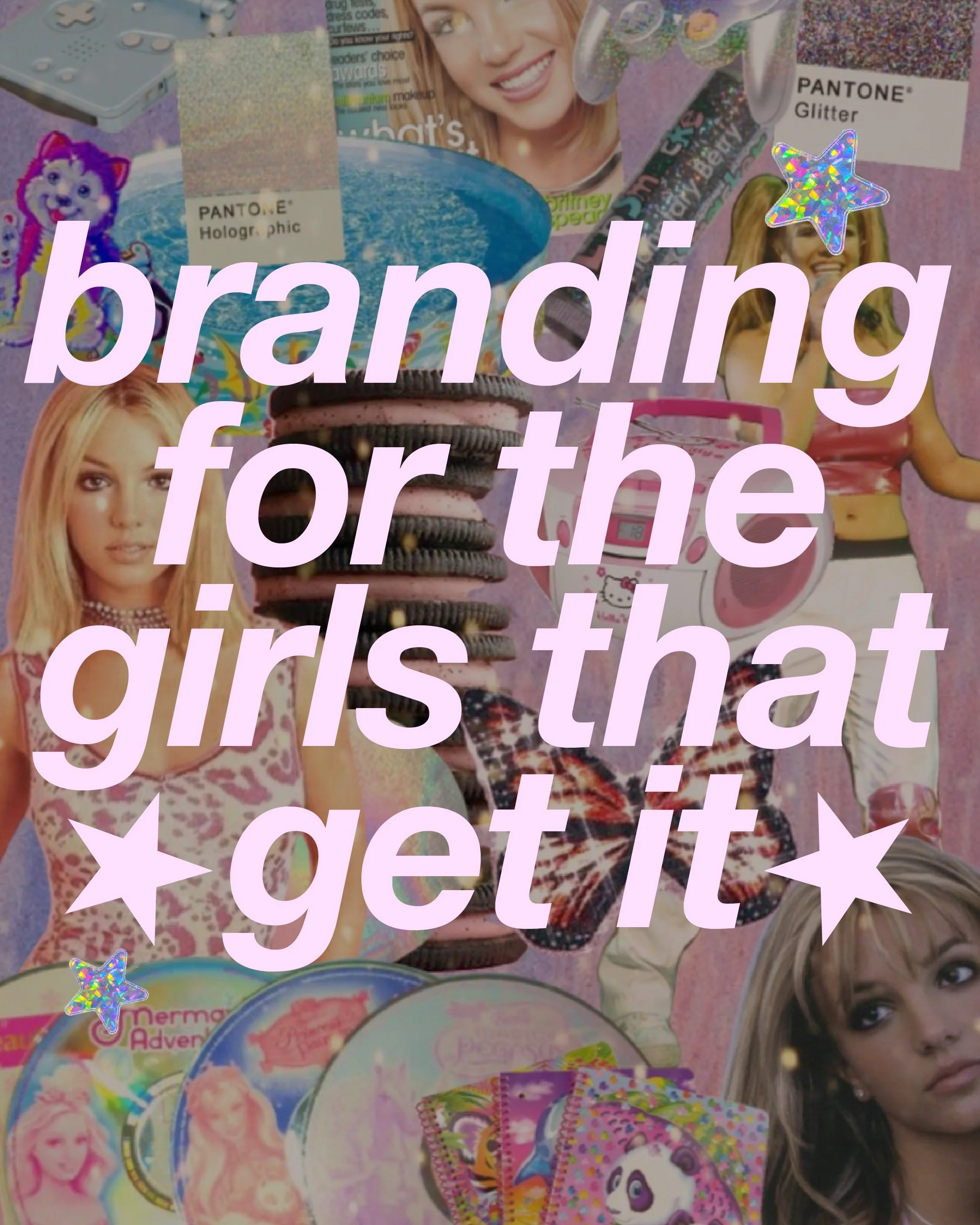 Branding for the Girls That Get It 🌼💖⭐️🦋🪽💿

My niche: Millennial Women who want bold branding to help their businesses stand out ⭐️ 

The ladies who grew up sticking holographic stickers on every notebook, creating collages on our walls, captiva