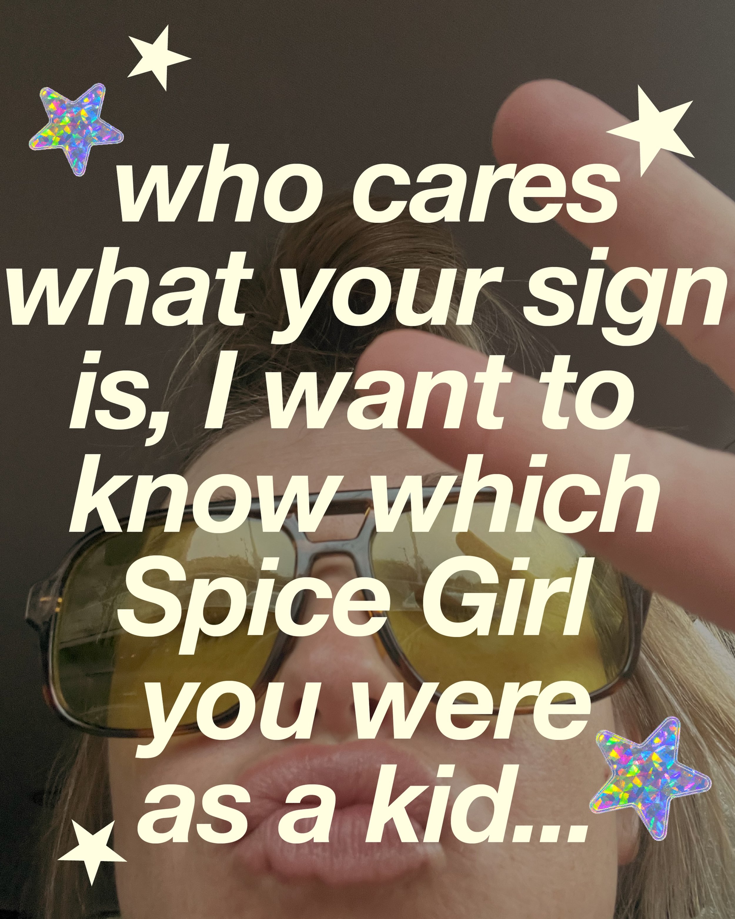 Baby Spice Forever ✌️💖🩵✨ you?! 

My niche: Millennial Women who want bold branding to help their businesses stand out ⭐️

The ladies who grew up putting on full on Spice Girl performance productions in our backyards for our parents, collected every