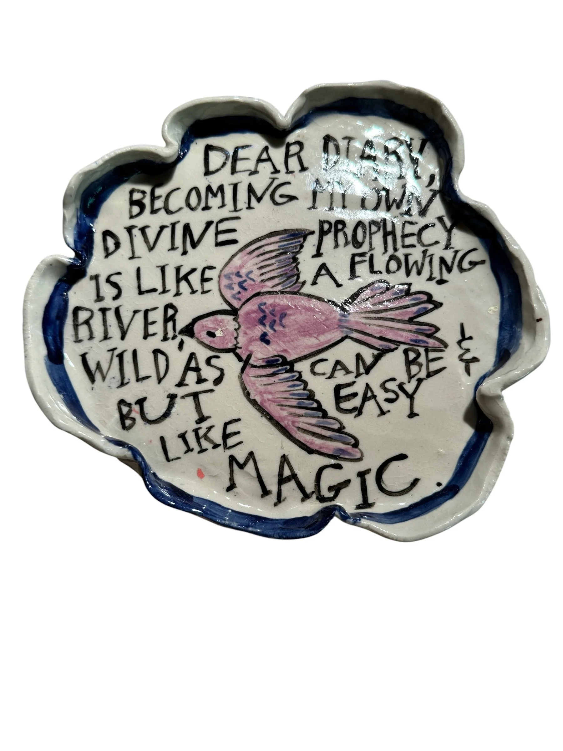 CROWN CHAKRA BIRD PLATTER