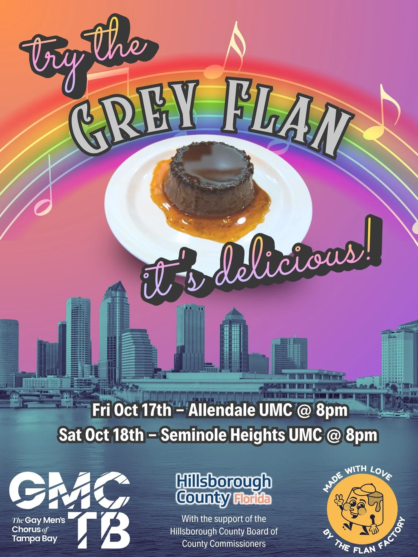 Need a sweet treat during intermission?
Try @flanfactory &lsquo;s delicious Grey Stuff flan at The Most Magical Concert in Tampa Bay!
