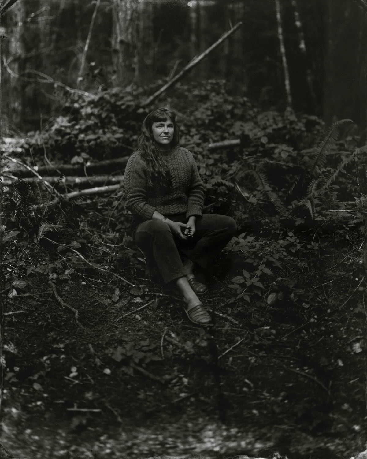 Marie on her land in Port Townsend, Washington.

2024.