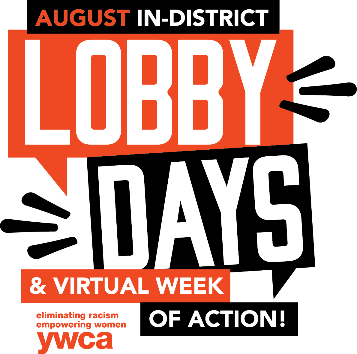 YWCA August Advocacy Week of Action & In-District Lobby Days