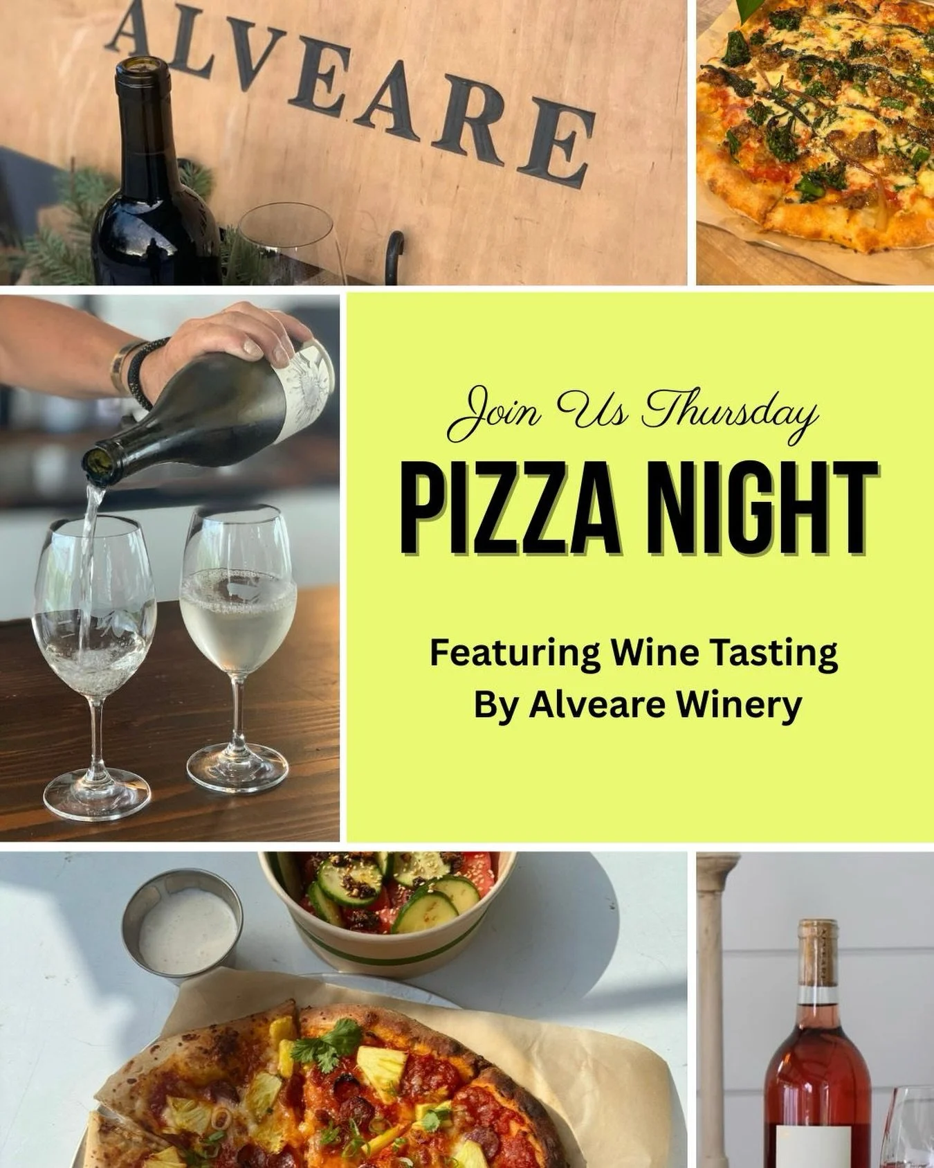 We&rsquo;re hosting our weekly Pizza Night at Freestone Collective this Thursday and are excited to welcome Alveare Winery!

Located in Carnation, WA, Alveare crafts small-batch, handcrafted wines perfect for sipping and savoring.

Join us for pizza,