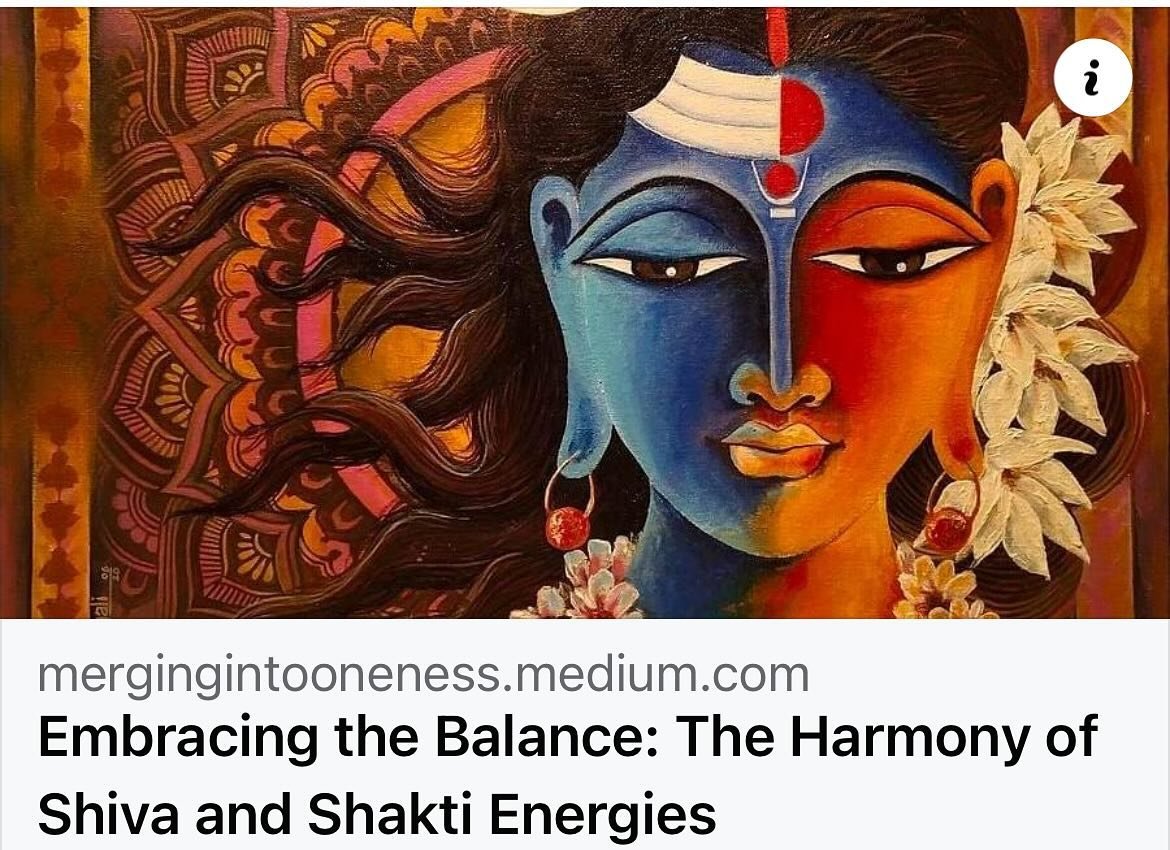 Dive into my latest blog to understand the masculine and feminine aspects of the divine, exploring the qualities of both Shiva and Shakti, and how their energies interact within us to guide us towards a balanced and enlightened state.

https://mergin
