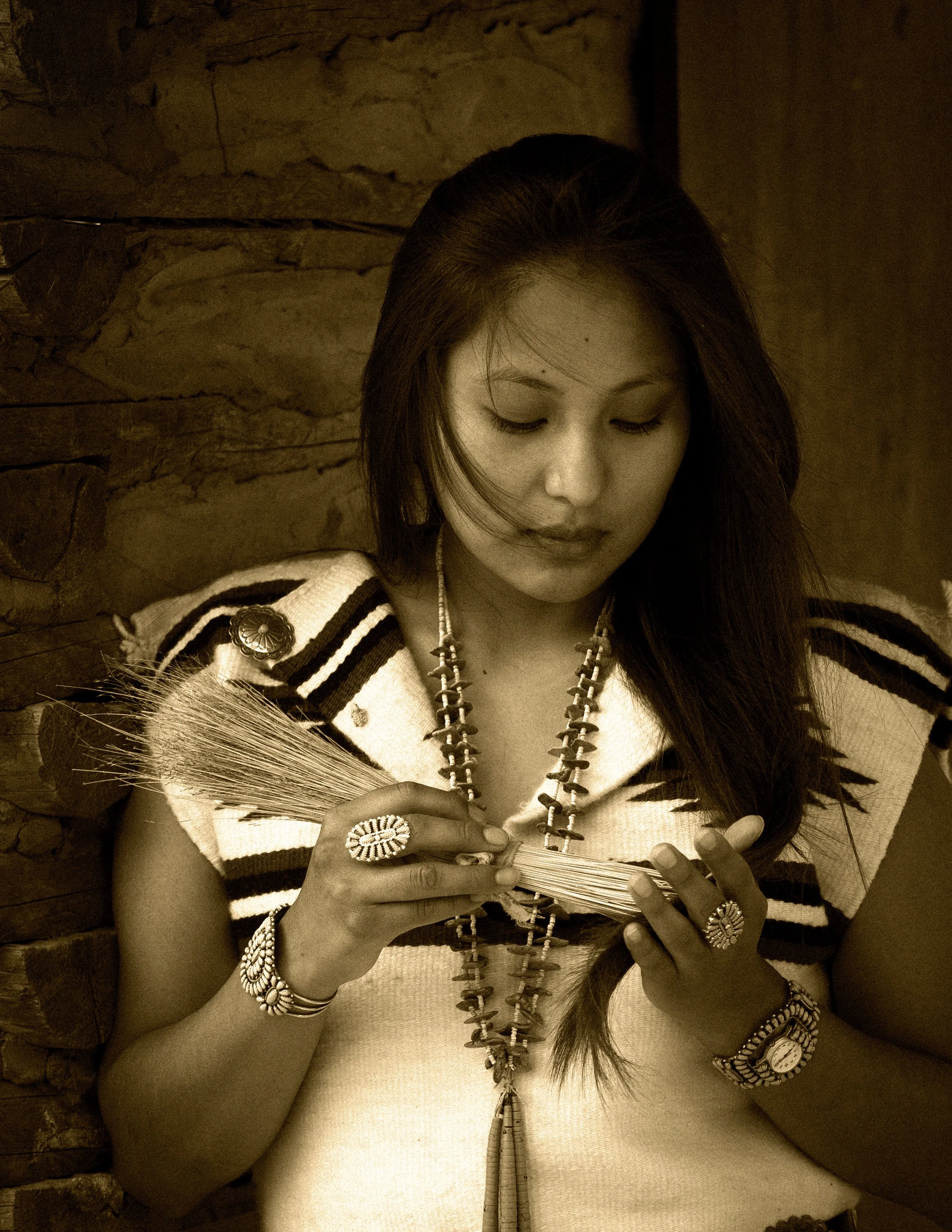 Young Navajo Woman Sepia copy.jpg