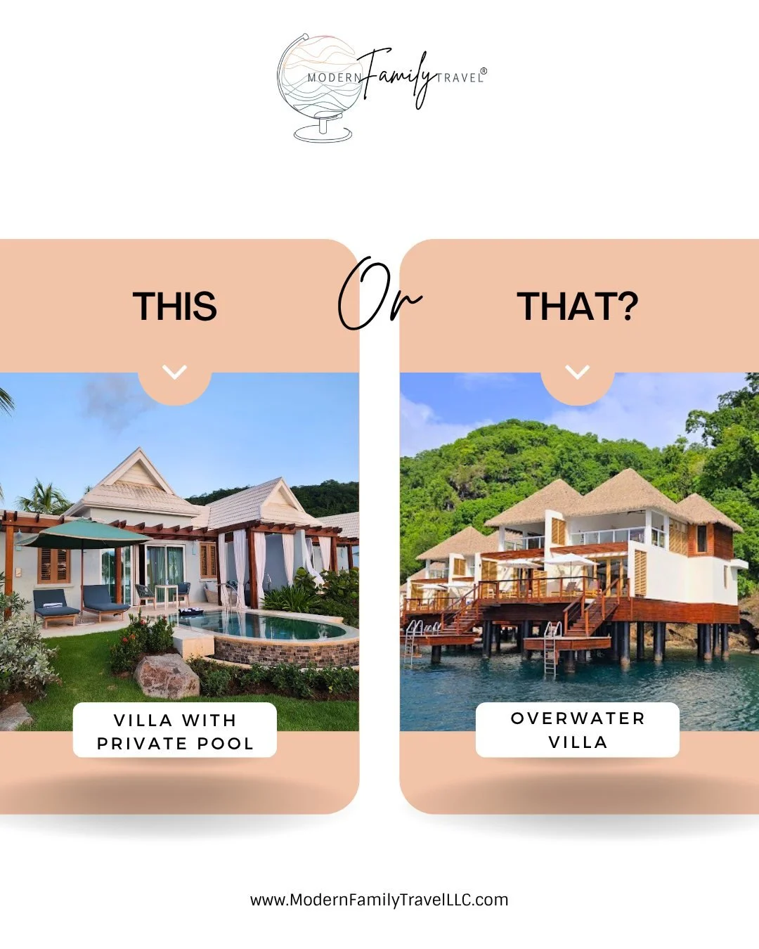 Sandals Saint Vincent has some of the most stunning accommodations😍. From rooms with mountain views to villas over the water! 

Two of our favorite.... The Beachfront Butler Villa with Private Plunge Pool and the Overwater Butler Villa. 
Both have i