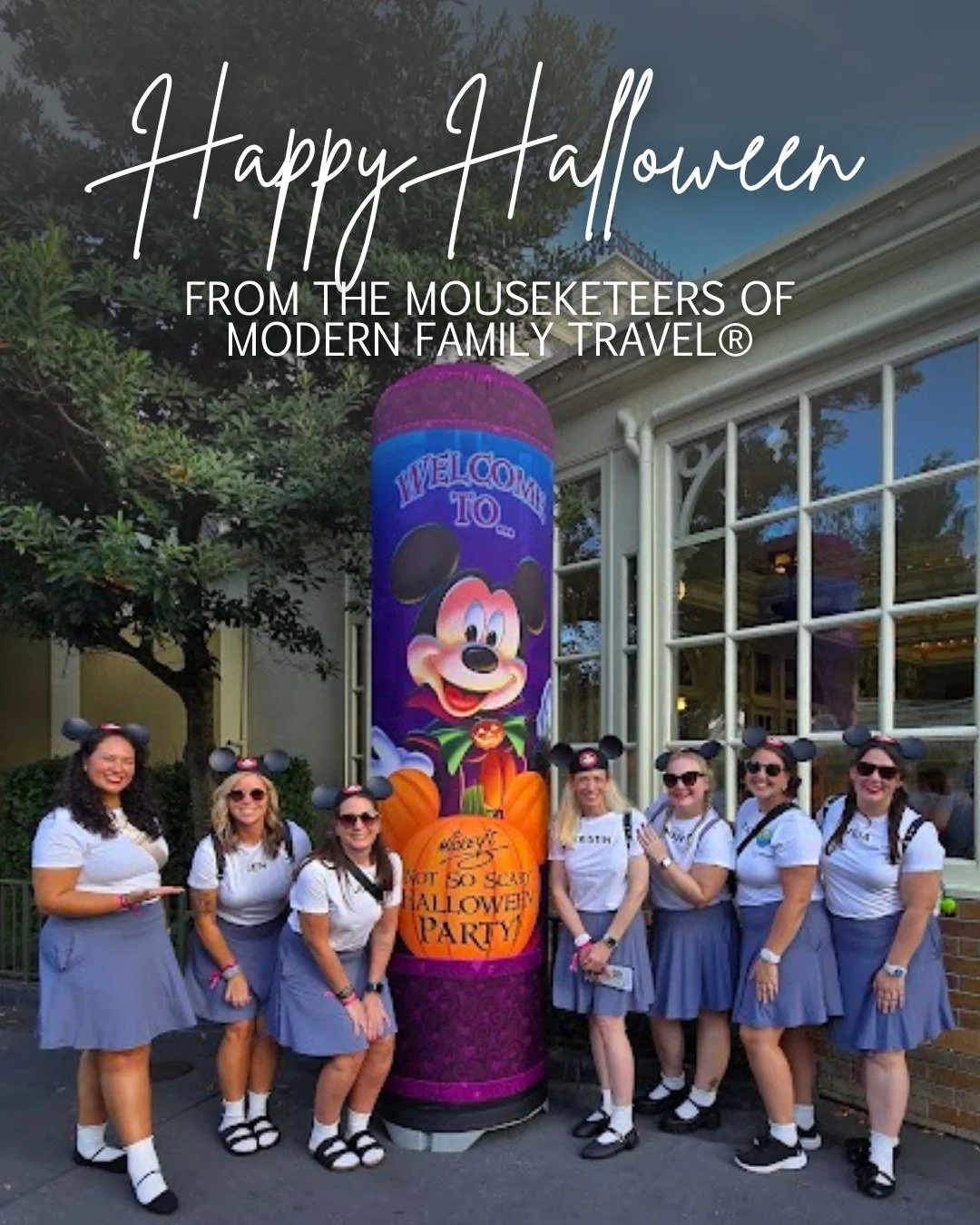 👻Happy Halloween🎃 from all of us at Modern Family Travel&reg;! 

This year some of our crew attended Mickey's Not So Scary Halloween Party🎆 as the Original Mouseketeers of The Mickey Mouse Club! It was an evening full of fun costumes, rare charact