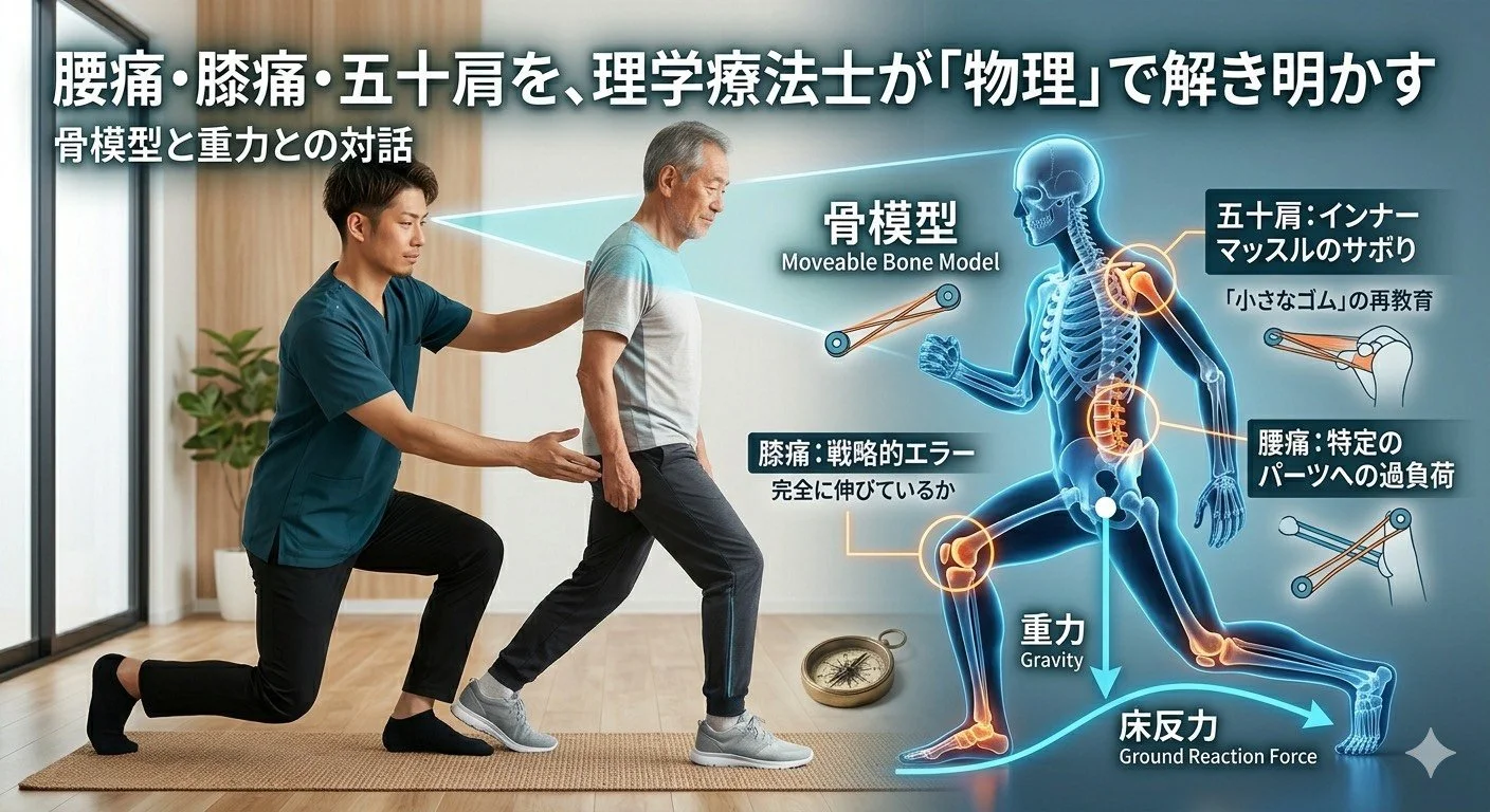 腰痛・膝痛・五十肩を、理学療法士が「物理」で解き明かす