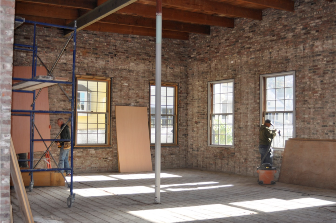  The interior of an art studio we were redesigning. 