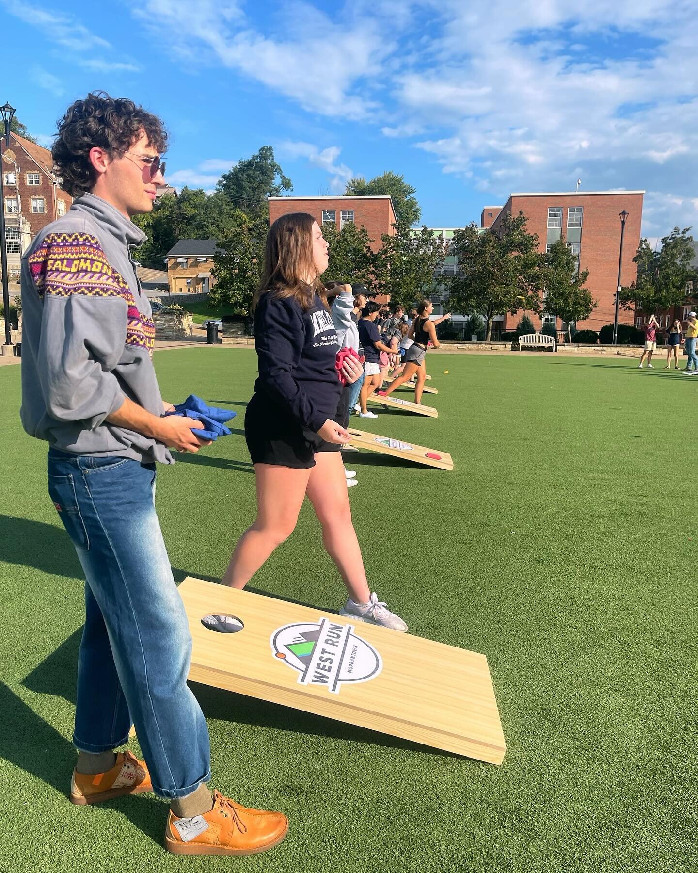 Throw back Thursday! To a fun-filled event West Run got to be a part of called corn-hole for a cause! 🎉 Reminiscing on our past where we aimed high, and raised funds for our pet friends at the animal shelters in Morgantown WV.