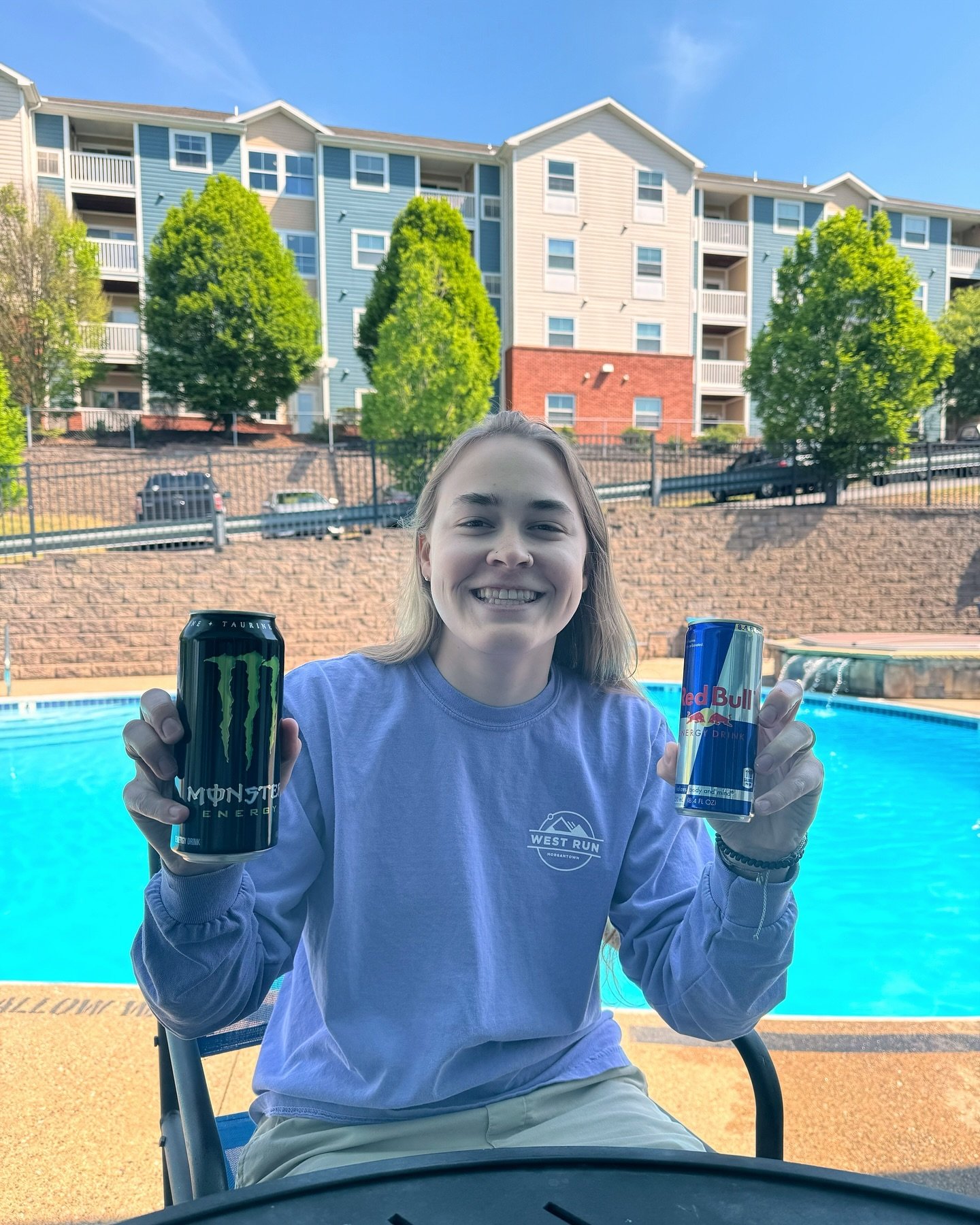Fuel up for finals week! Stop by the club house to grab an energy drink on us!😎