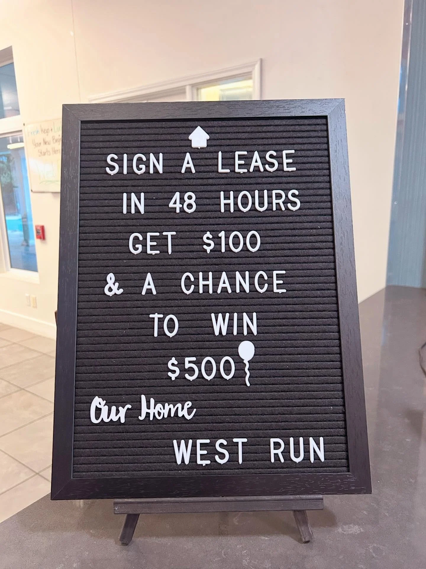 This is your sign 👀✨
Sign your lease within 48 hours and score a $100 gift card + a chance to win $500!
Limited-time offer ending 3/7 &mdash; don&rsquo;t miss out!
#leasingspecials #studenthousing #48hours #limitedtime #westrun