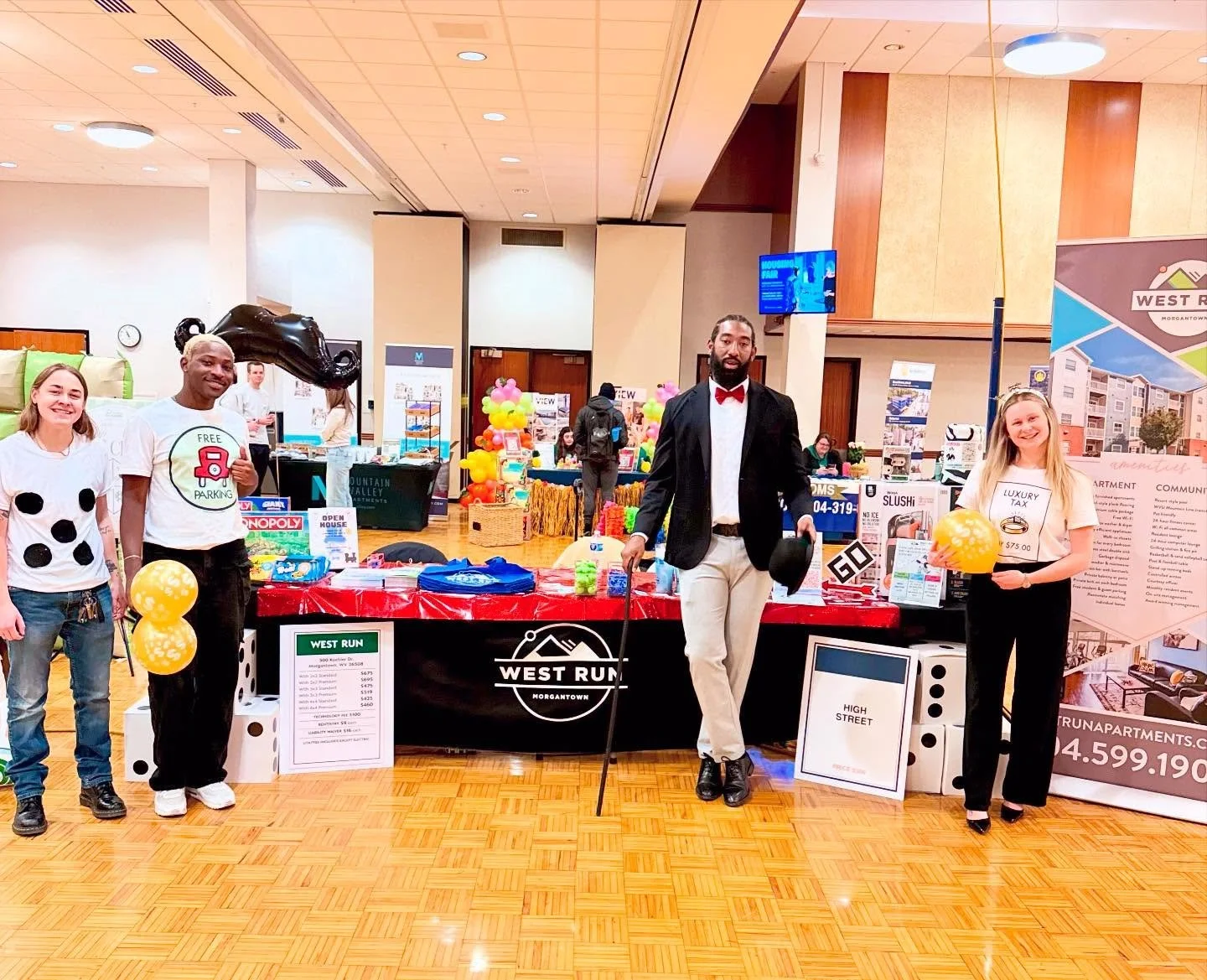 We had a blast with @wvuhousing @westvirginiau ! Thank you so much for having us! 💙💛

We loved meeting everyone who stopped by, as well as a few of our current residents that stopped by to say hi! 

We hope to see you stop by our Open House Friday,