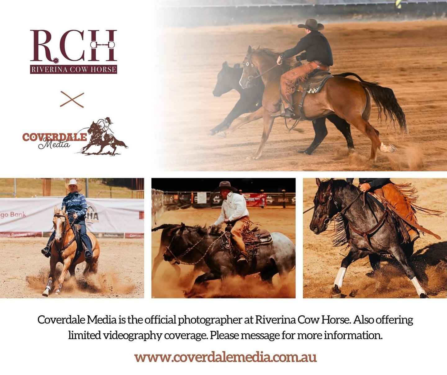 Coverdale Media is the official media for Riverina Cow Horse in May.
We will be photographing all the classes and I am offering limited videography coverage. There will be some classes we cannot offer video for as I am also riding, however, no one wi