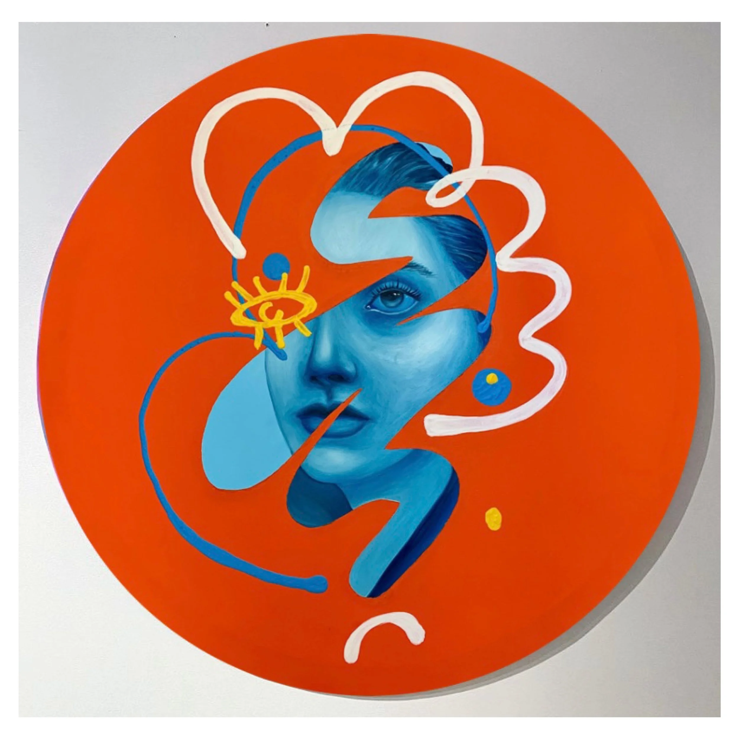 Lunar eclipse, D90cm., mixed media. Sold in 2023, €2700.jpeg