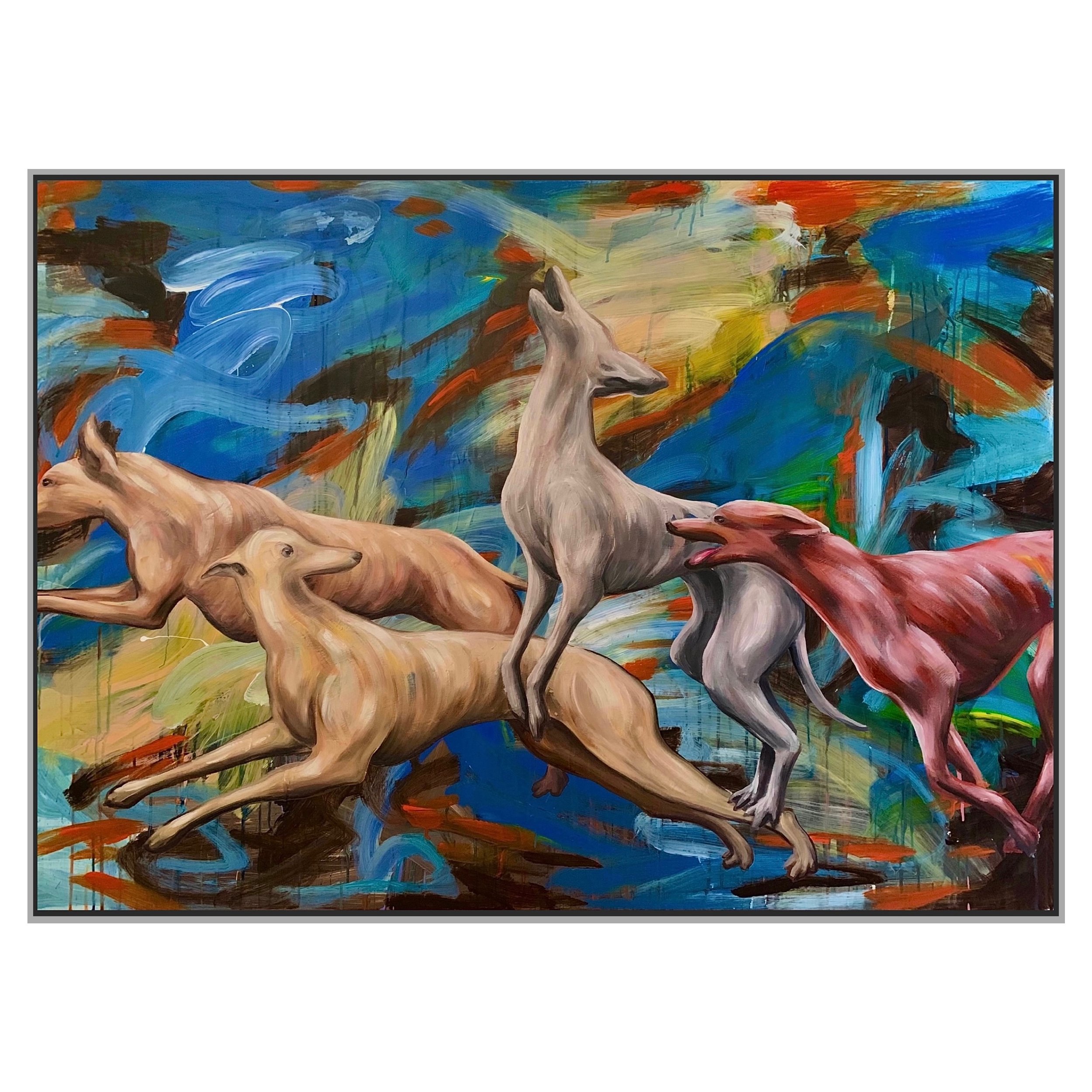 Howl, 110x140., mixed media. Sold in 2023, €3200.jpeg