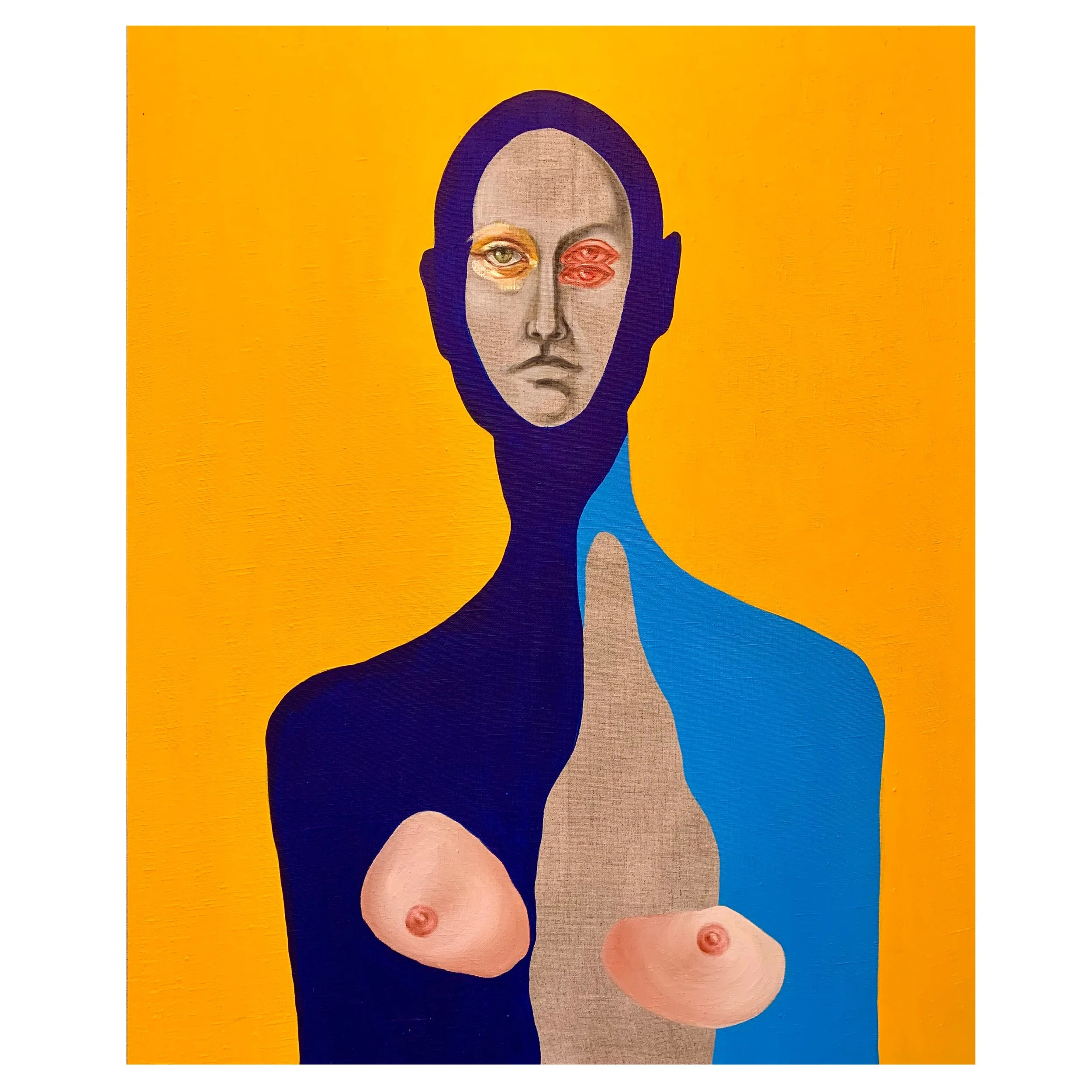 Control your delusions, 110x90cm., mixed media. Sold in 2021, €2200.jpeg