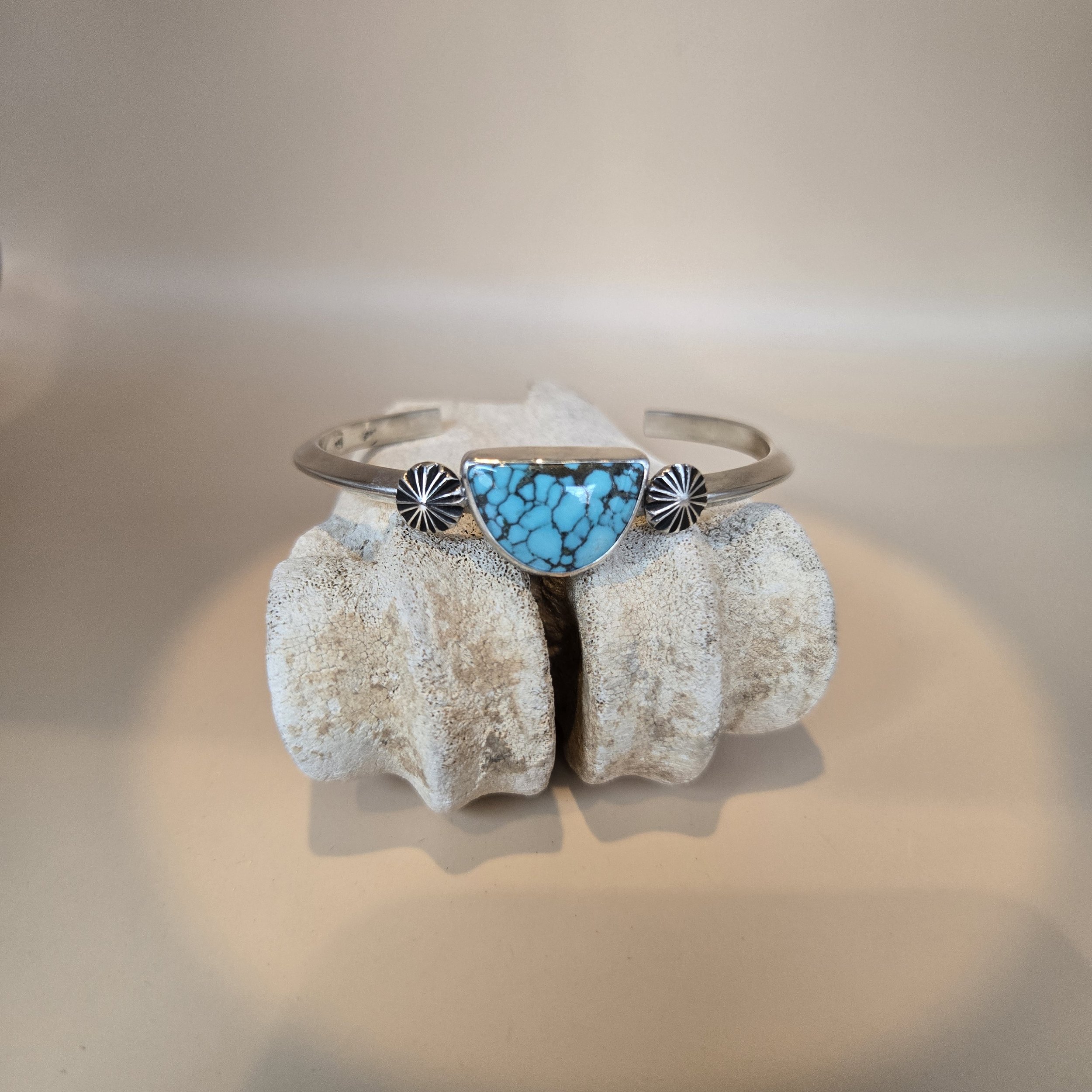 Half Moon Sterling Silver Cuff Bracelet