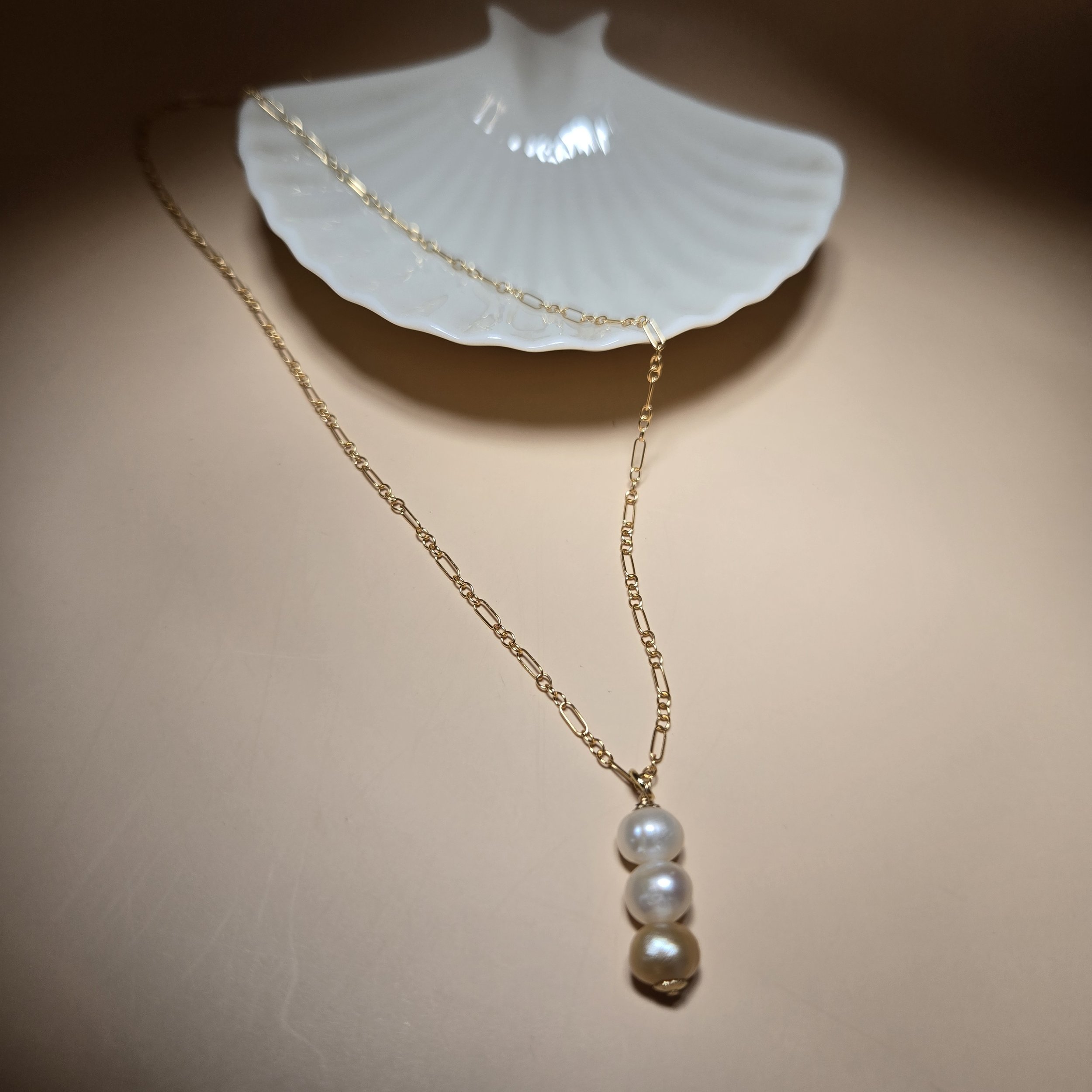 Freshwater Pearl Trio Necklace