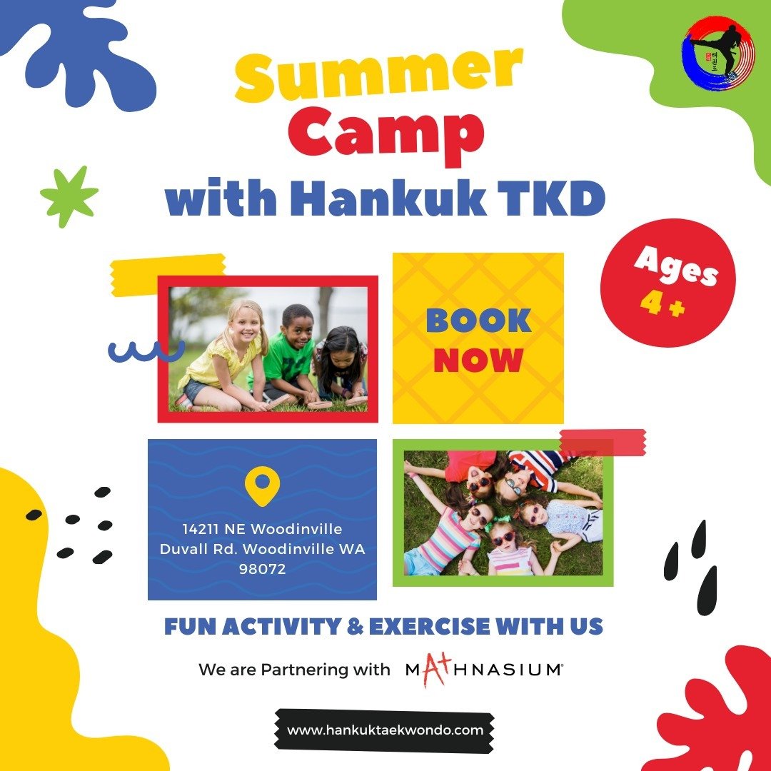 ☀️ Summer Camp with Hankuk Taekwondo

✨ Welcome to our exciting summer camp, where kids can experience the thrill of Hankuk Taekwondo while making new friends and creating lifelong memories!

✨ We're thrilled to announce our partnership with Mathnasi