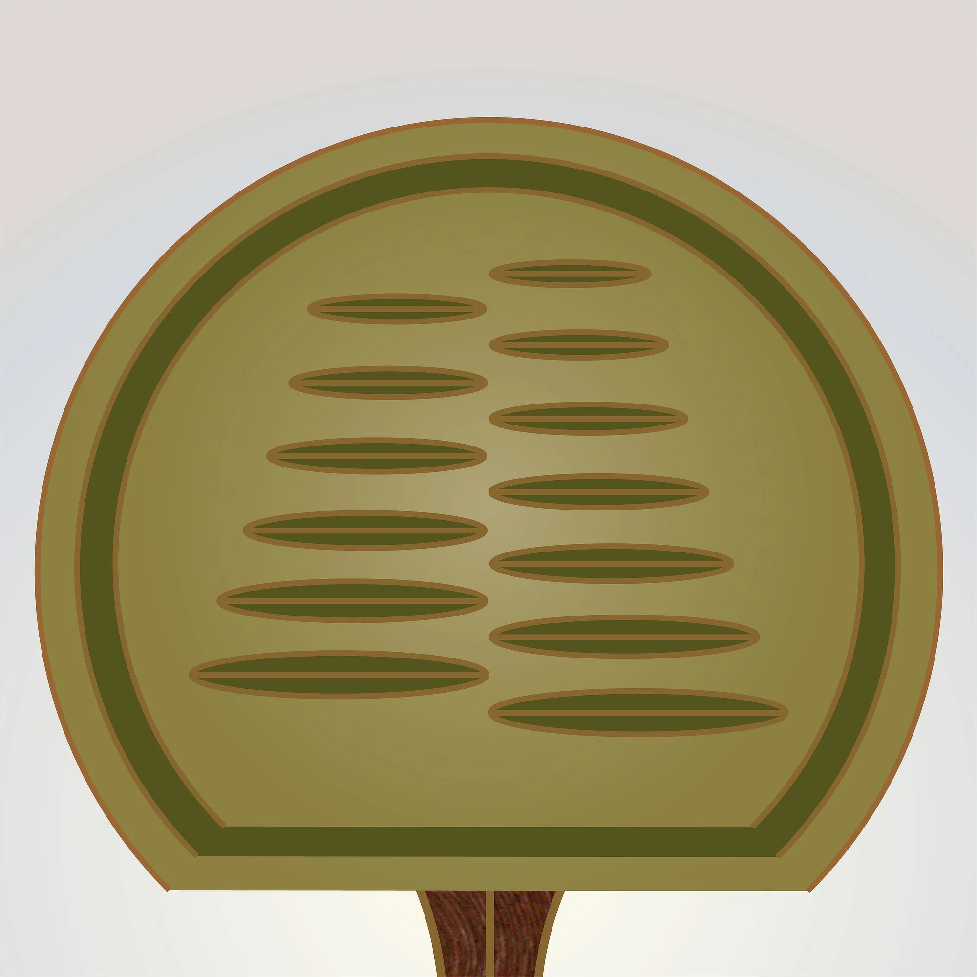 Digital art illustration of the Tribe of Asher, the Olive Tree, from the 12 Tribes Art collection by Anna Mar Art.