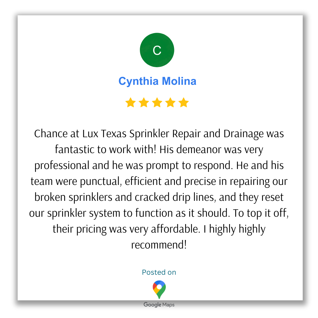 Frisco Sprinkler Repair Lux Texas Landscaping