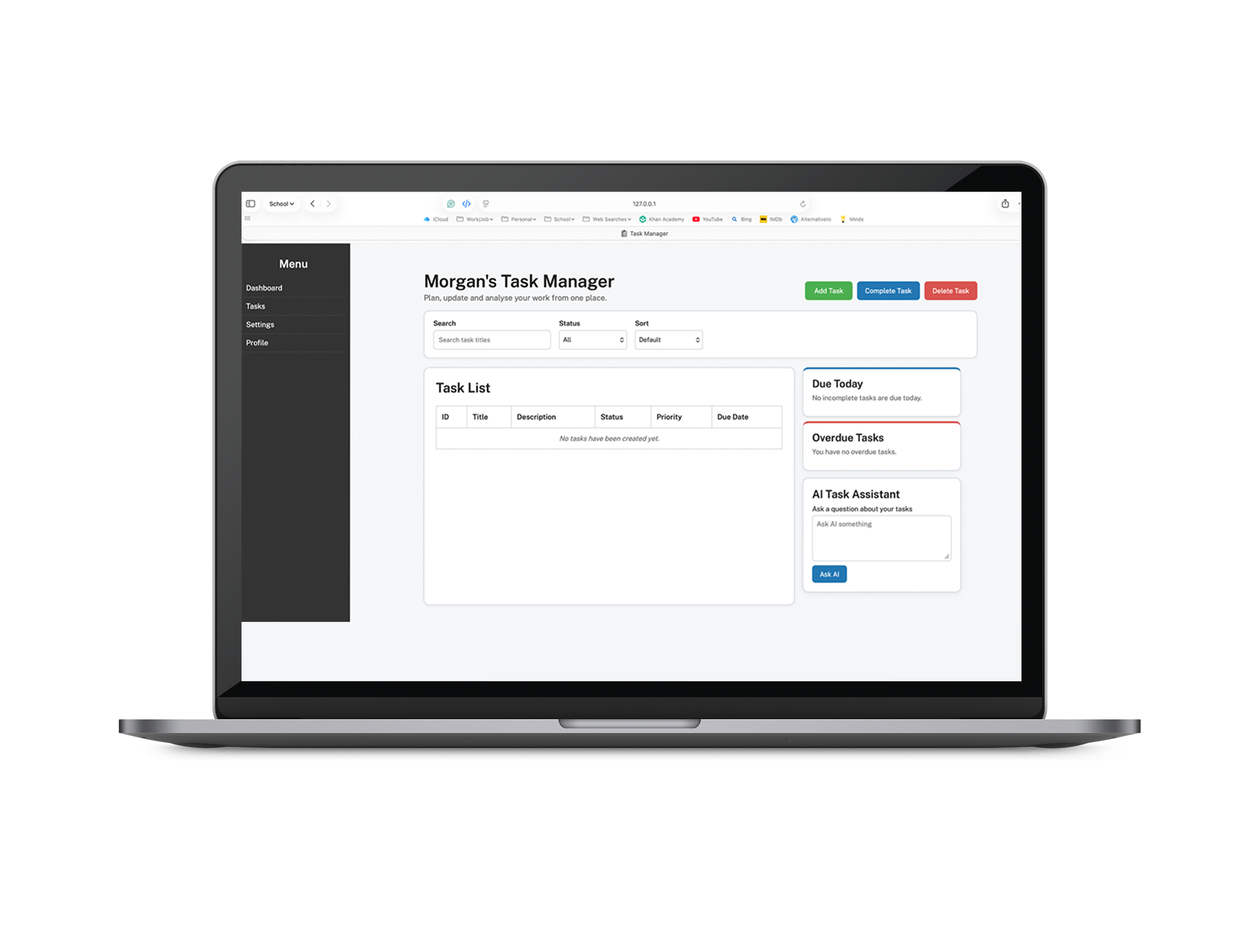 Morgan Smith - Morgan’s Task Manager