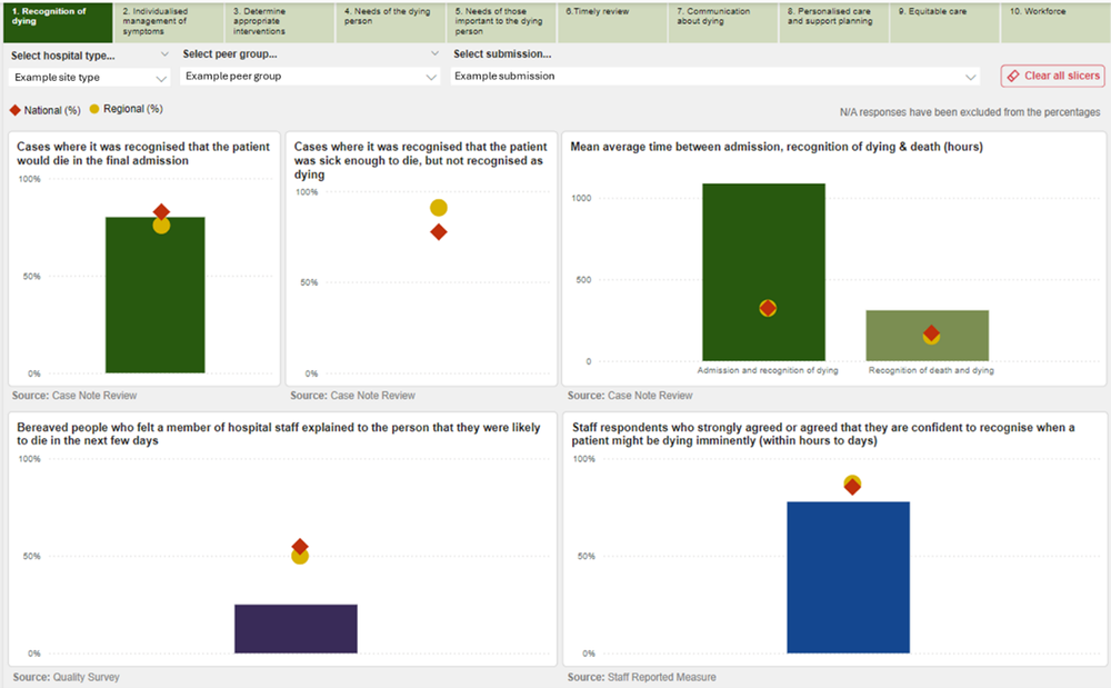 Dashboards - Guidance — National Audit of Care at the End of Life