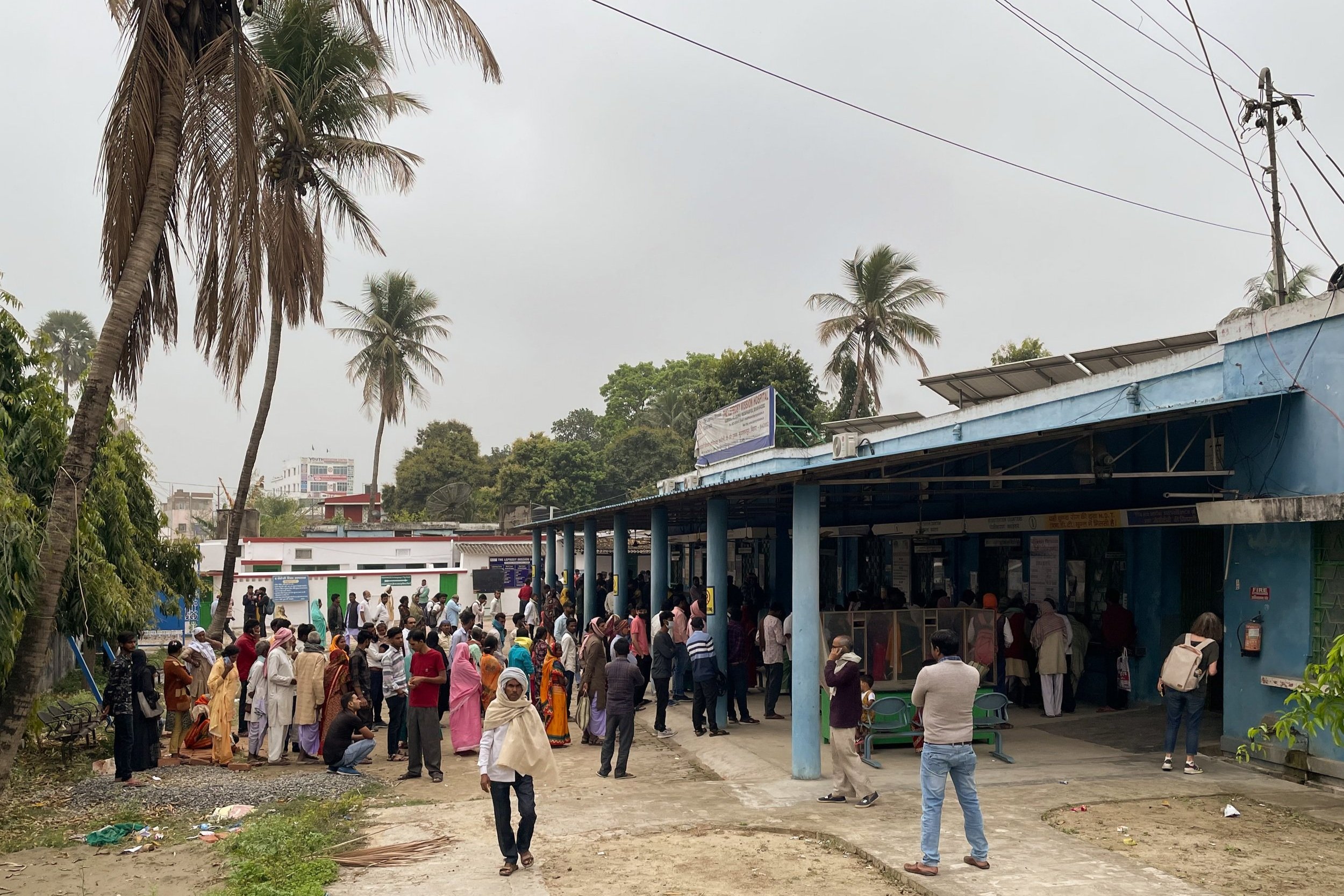 Registration queue at the existing outpatient department 