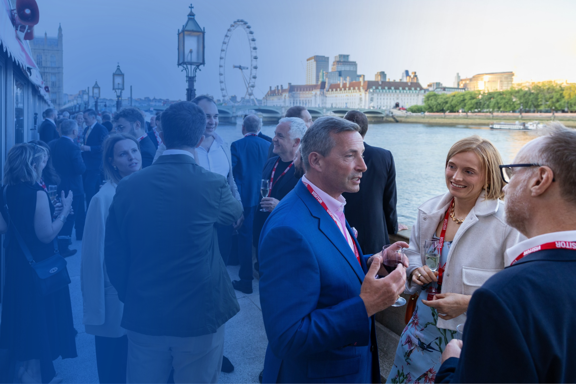 Group of people networking at Westminster
