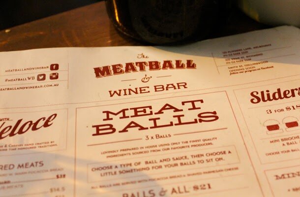 Travel | The Meatball & Wine Bar, Melbourne
