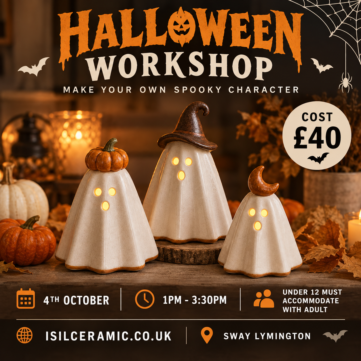 Halloween Workshop . Make your own spooky characters.